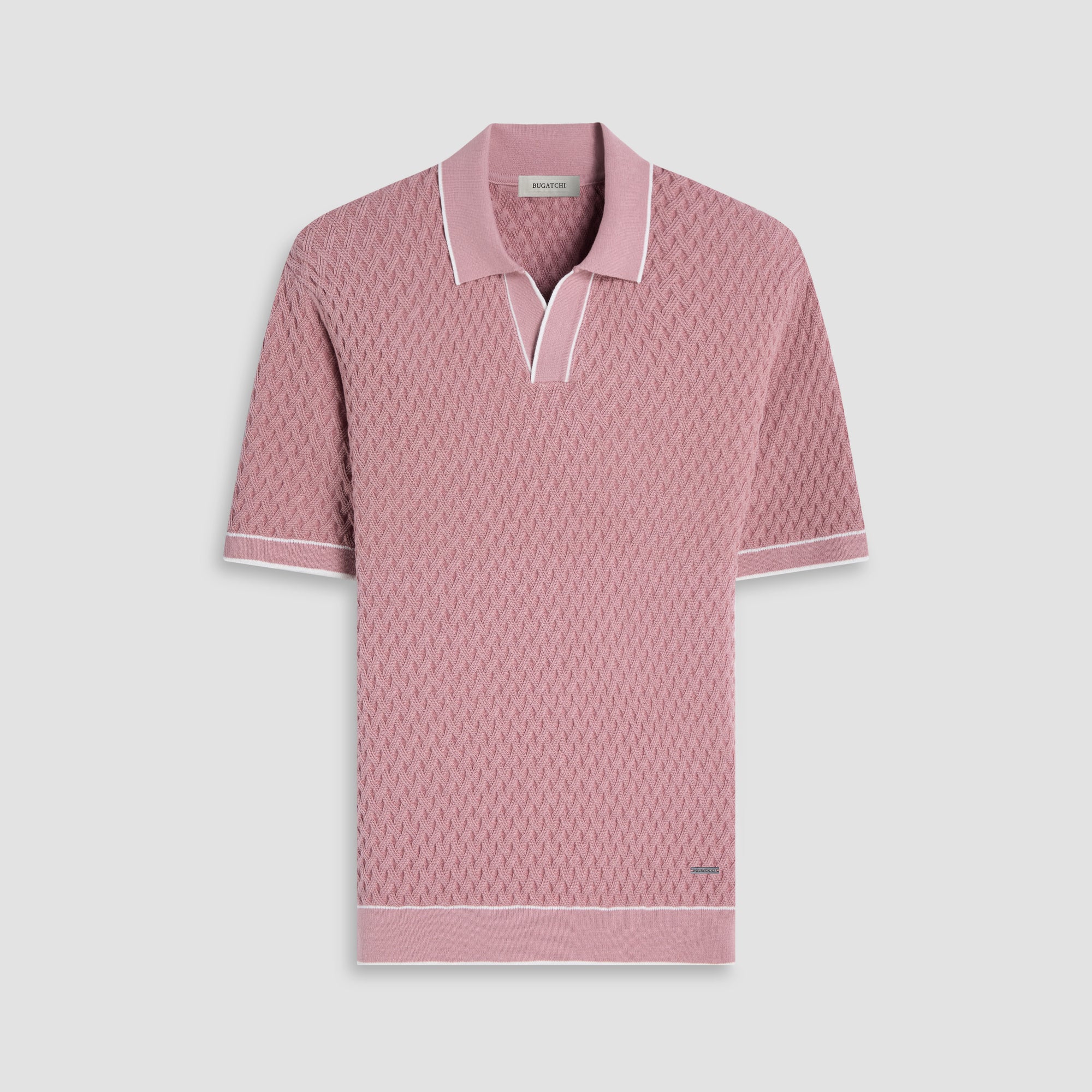 Diamond Cable Polo Sweater