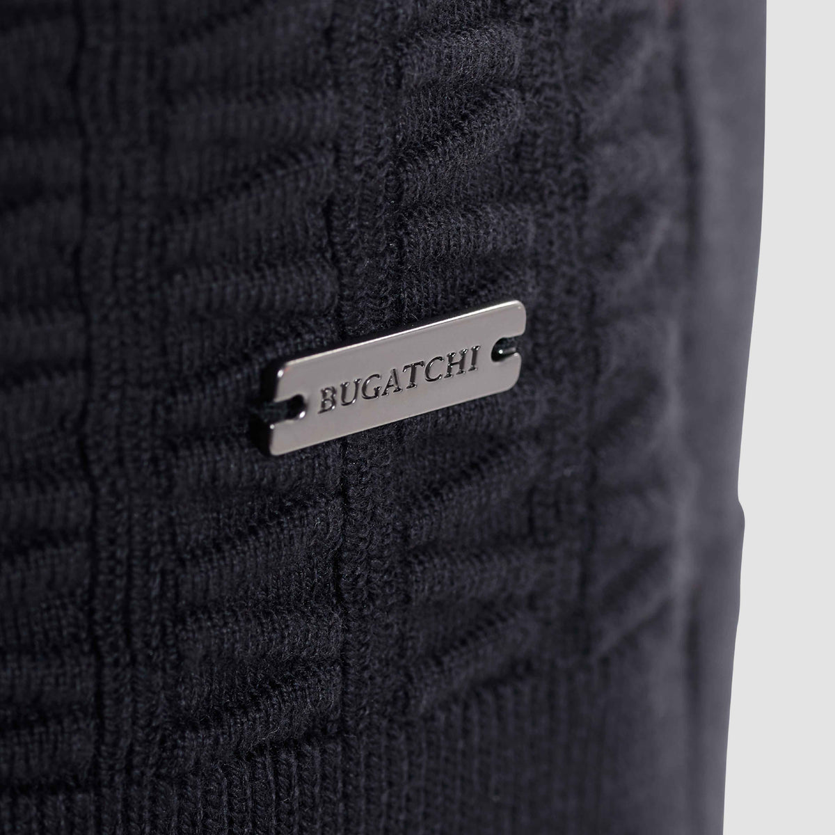 Ladder Stitch Full Button Polo Sweater