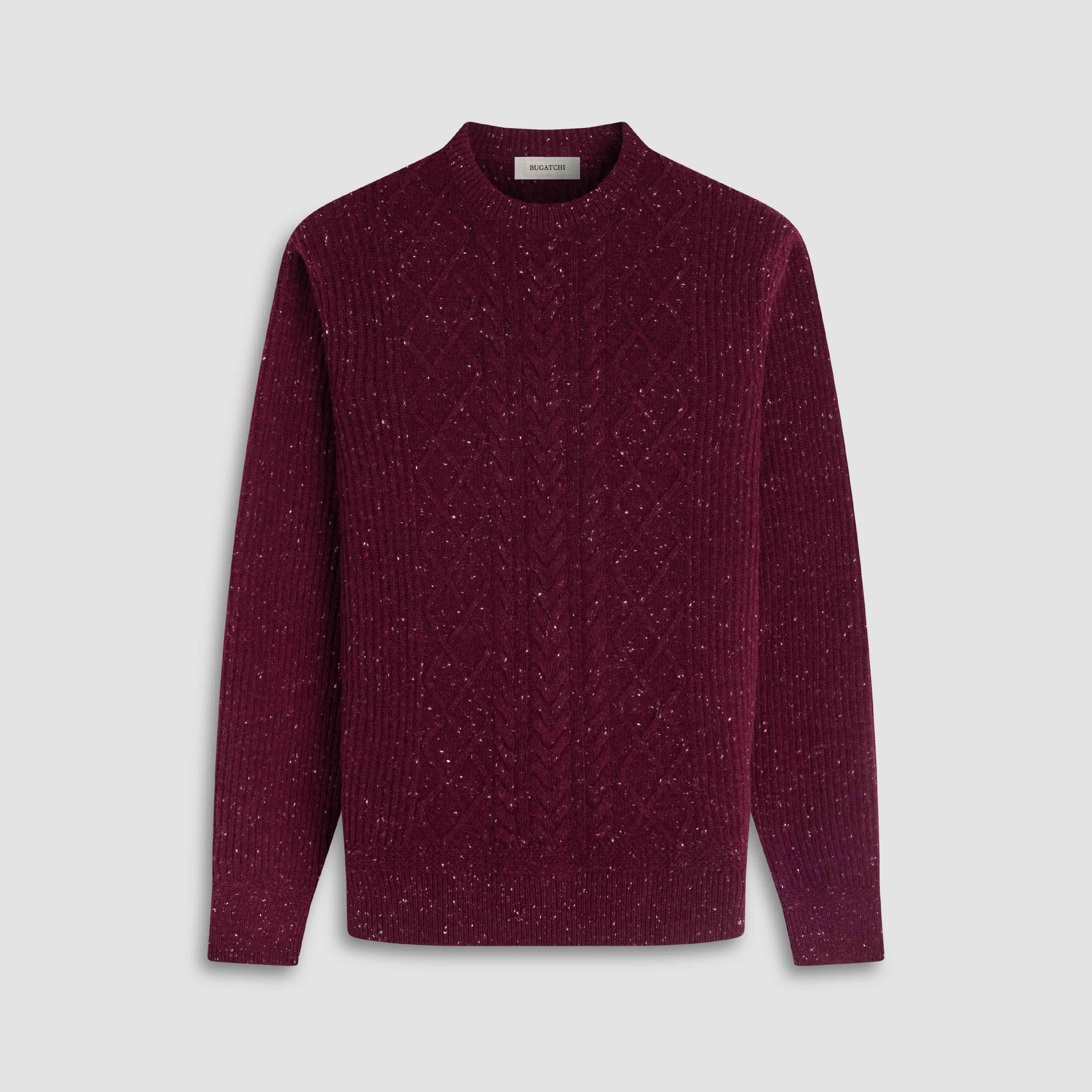 Cable Diamond Stitch Crewneck Sweater