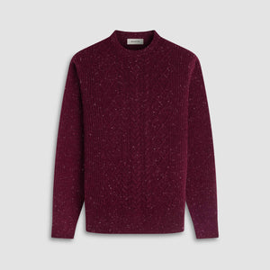 Cable Diamond Stitch Crewneck Sweater