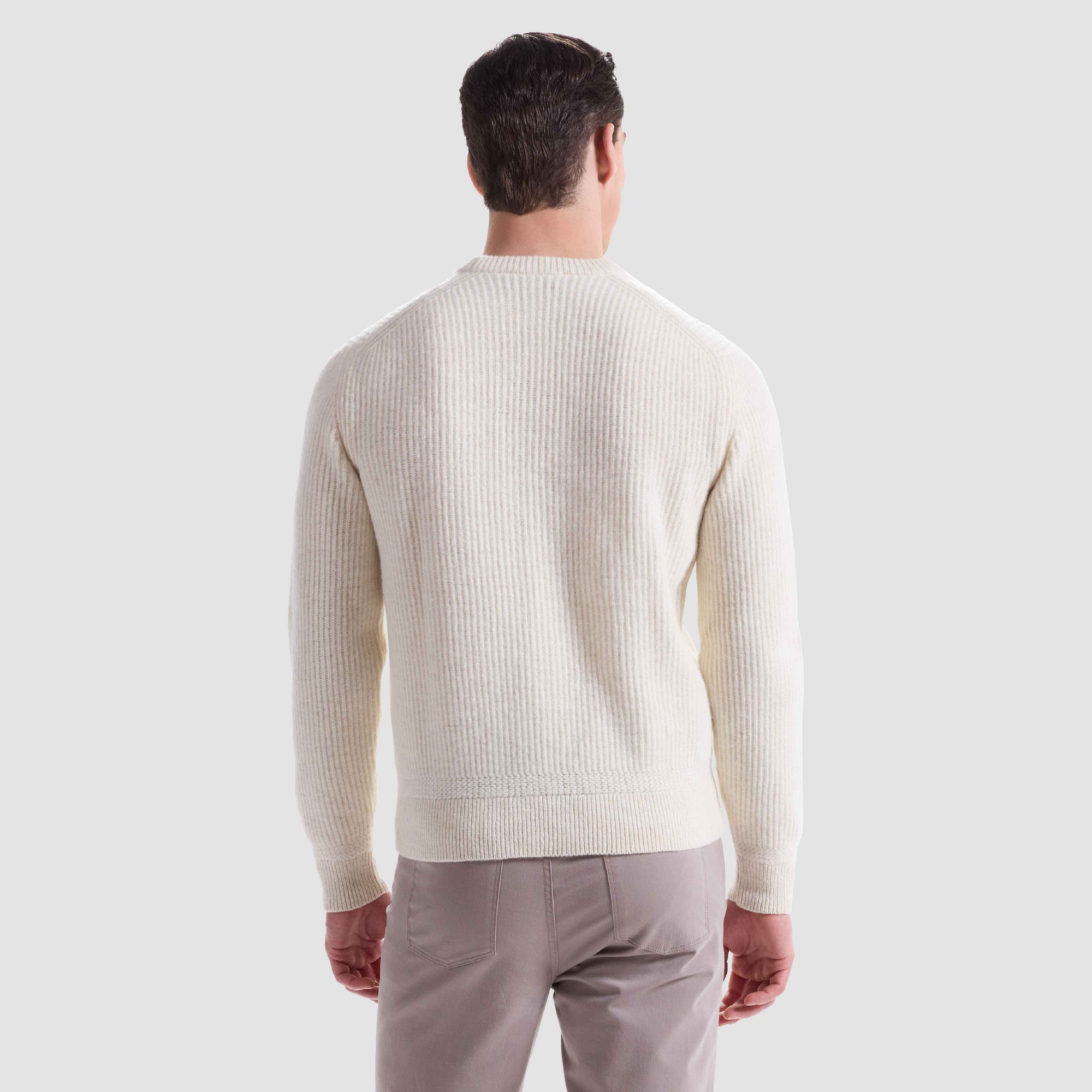 Cable Diamond Stitch Crewneck Sweater