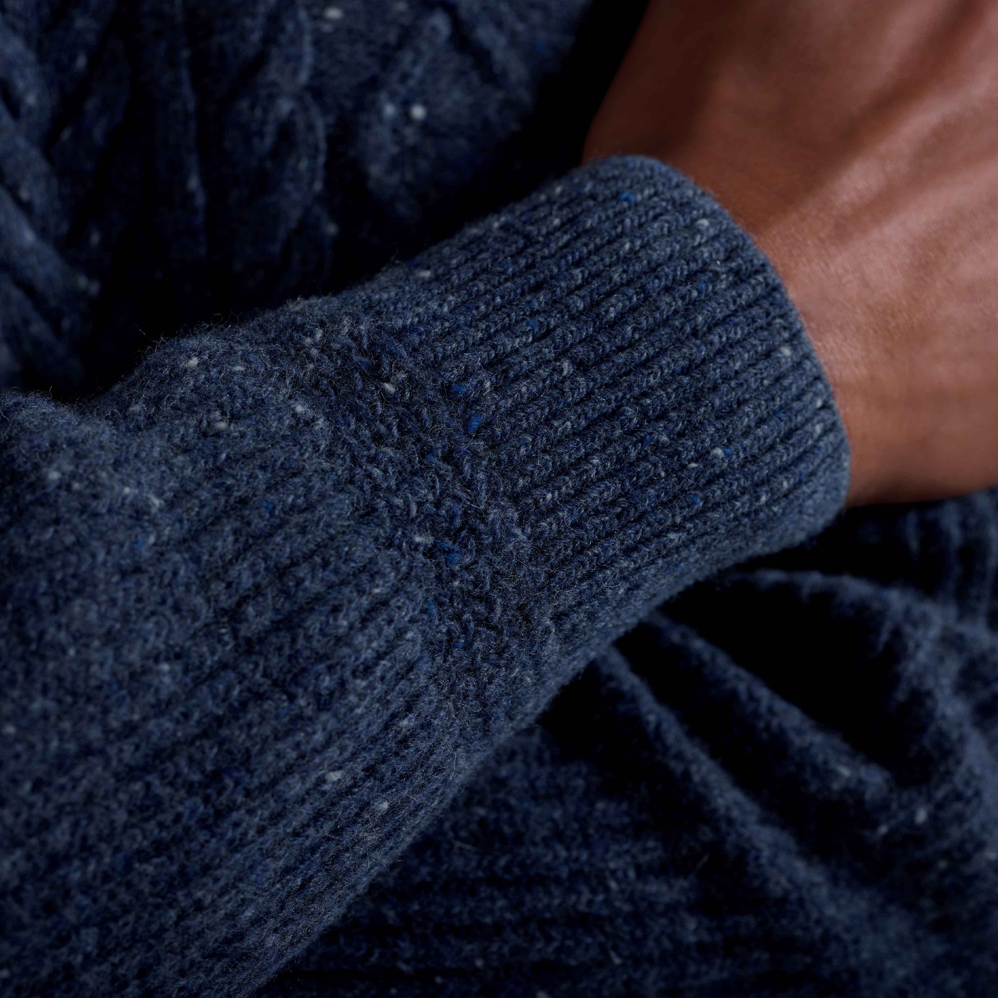 Cable Diamond Stitch Crewneck Sweater