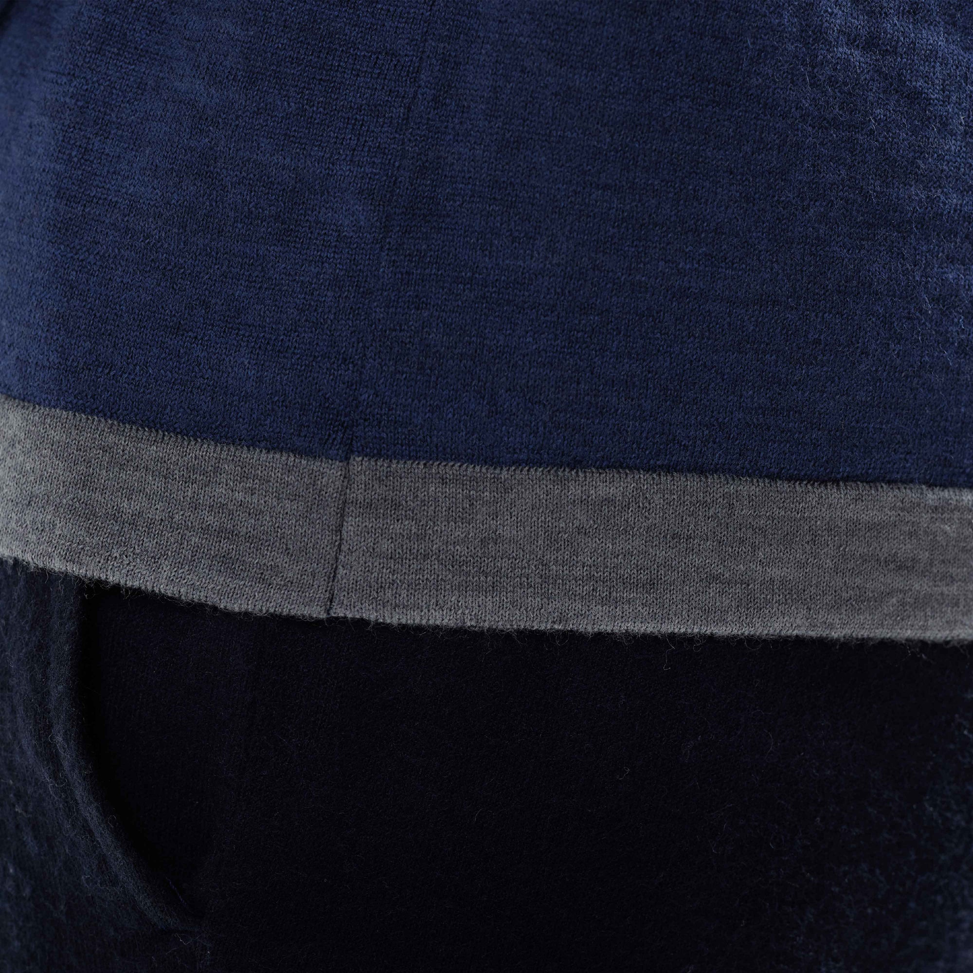 Melange Quarter Zip Polo Sweater