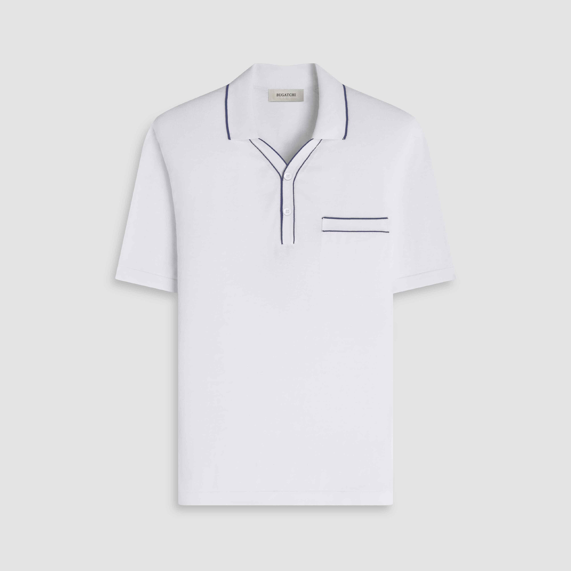 Cotton Silk Johnny Collar Sweater