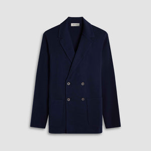 Double-Breasted Blazer Sweater