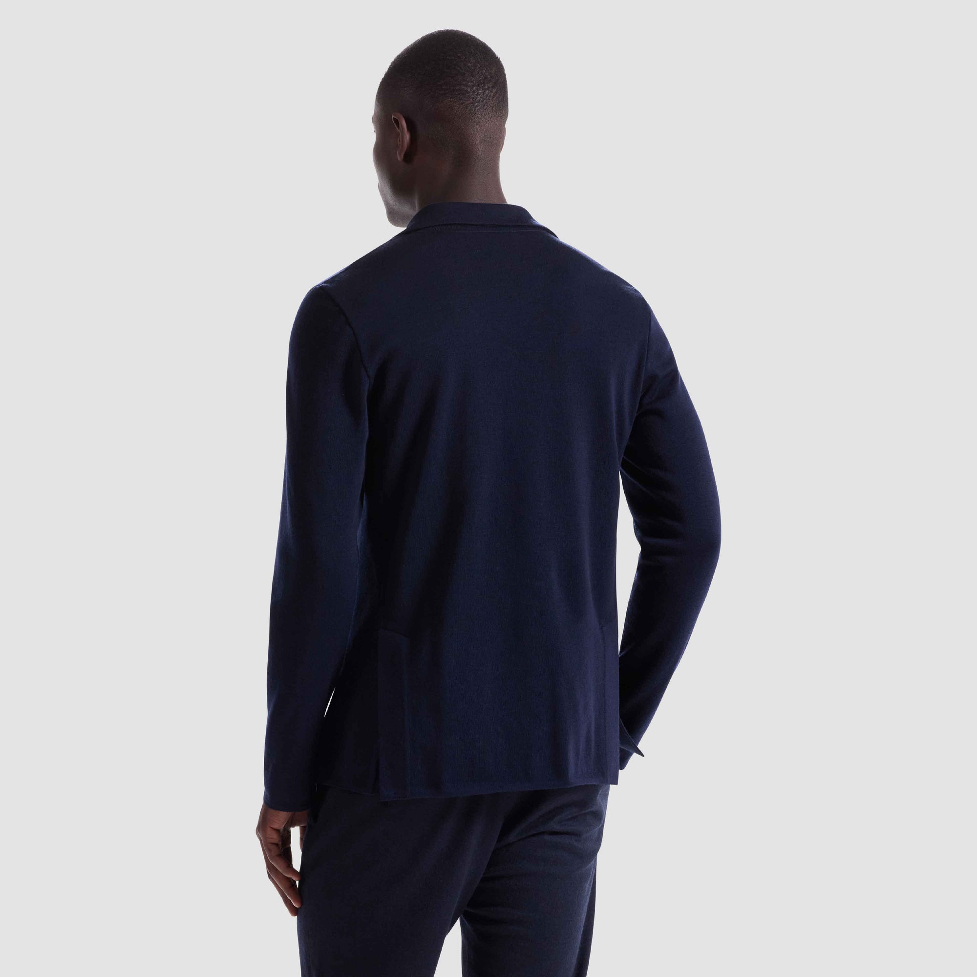 Double-Breasted Blazer Sweater