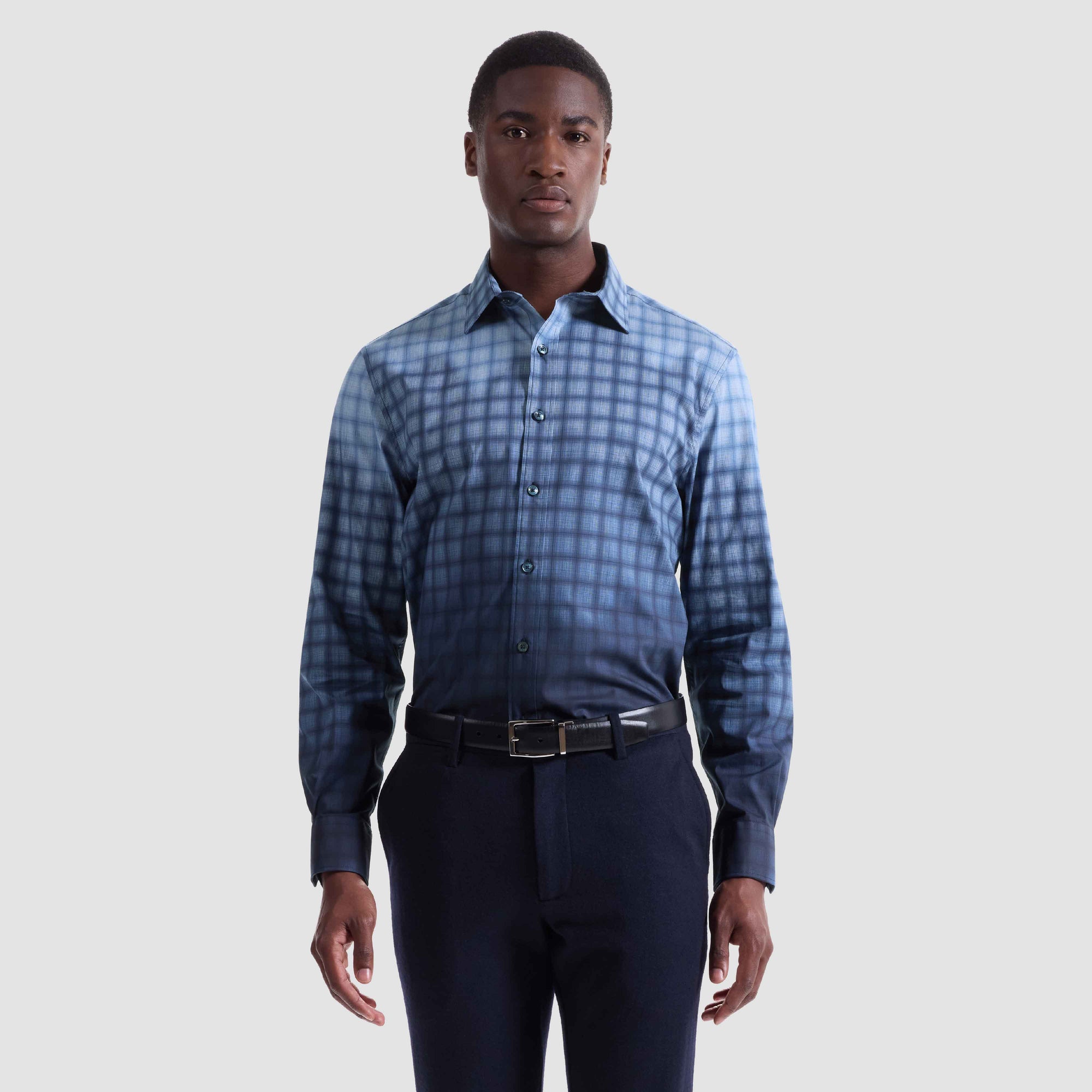 Julian Gradient Check Shirt
