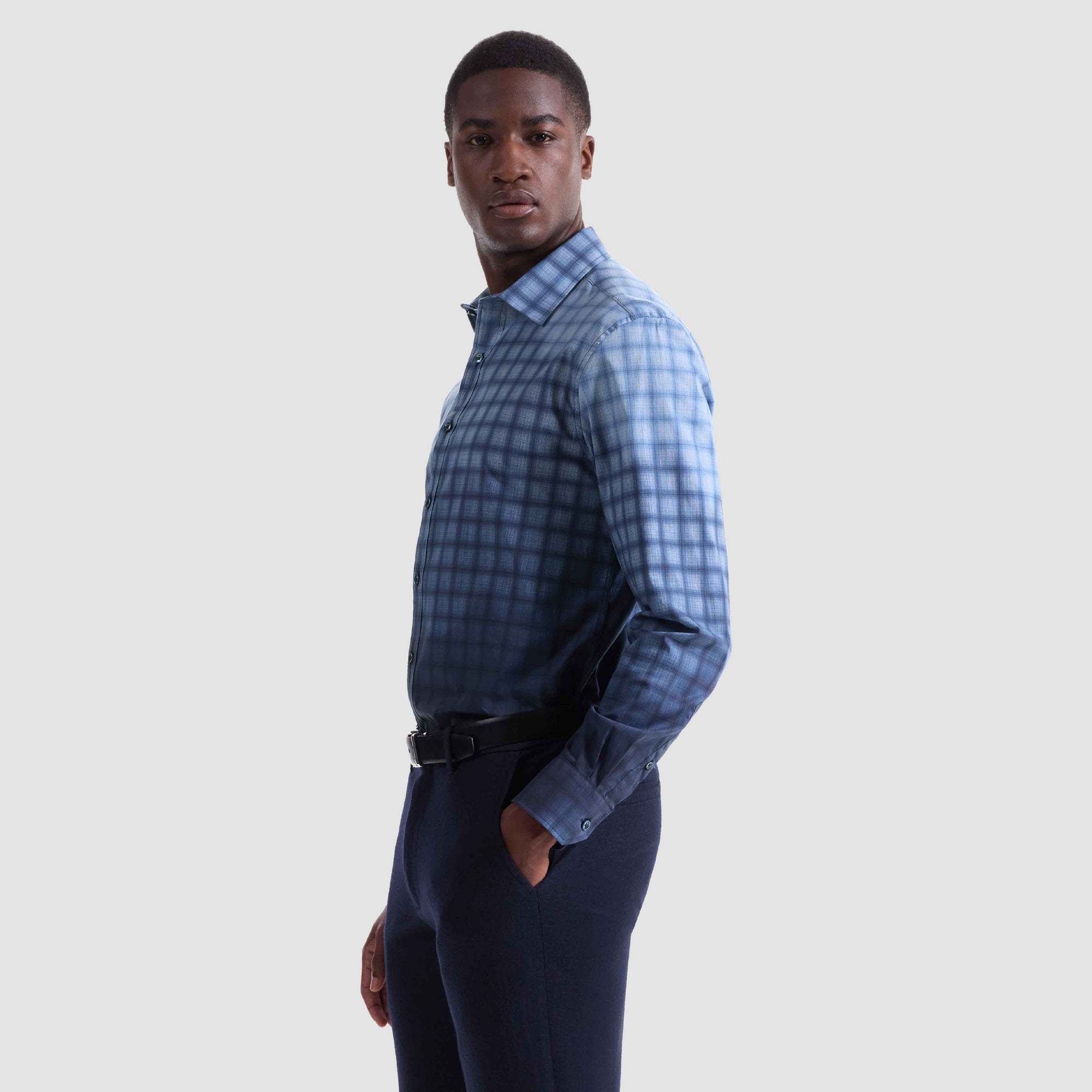 Julian Gradient Check Shirt