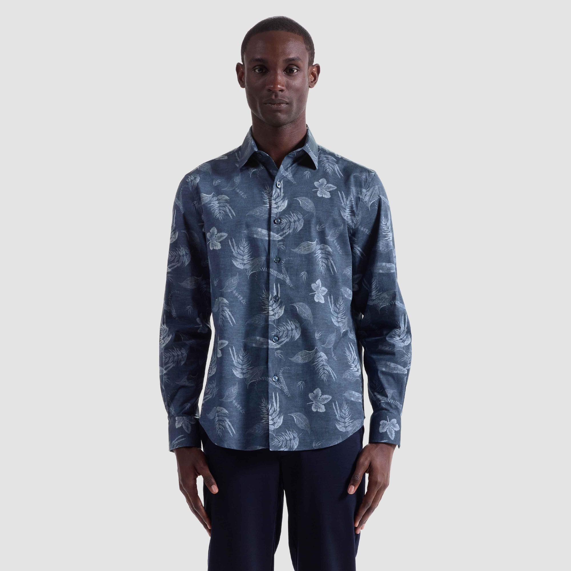 Julian Leaf Print Shirt