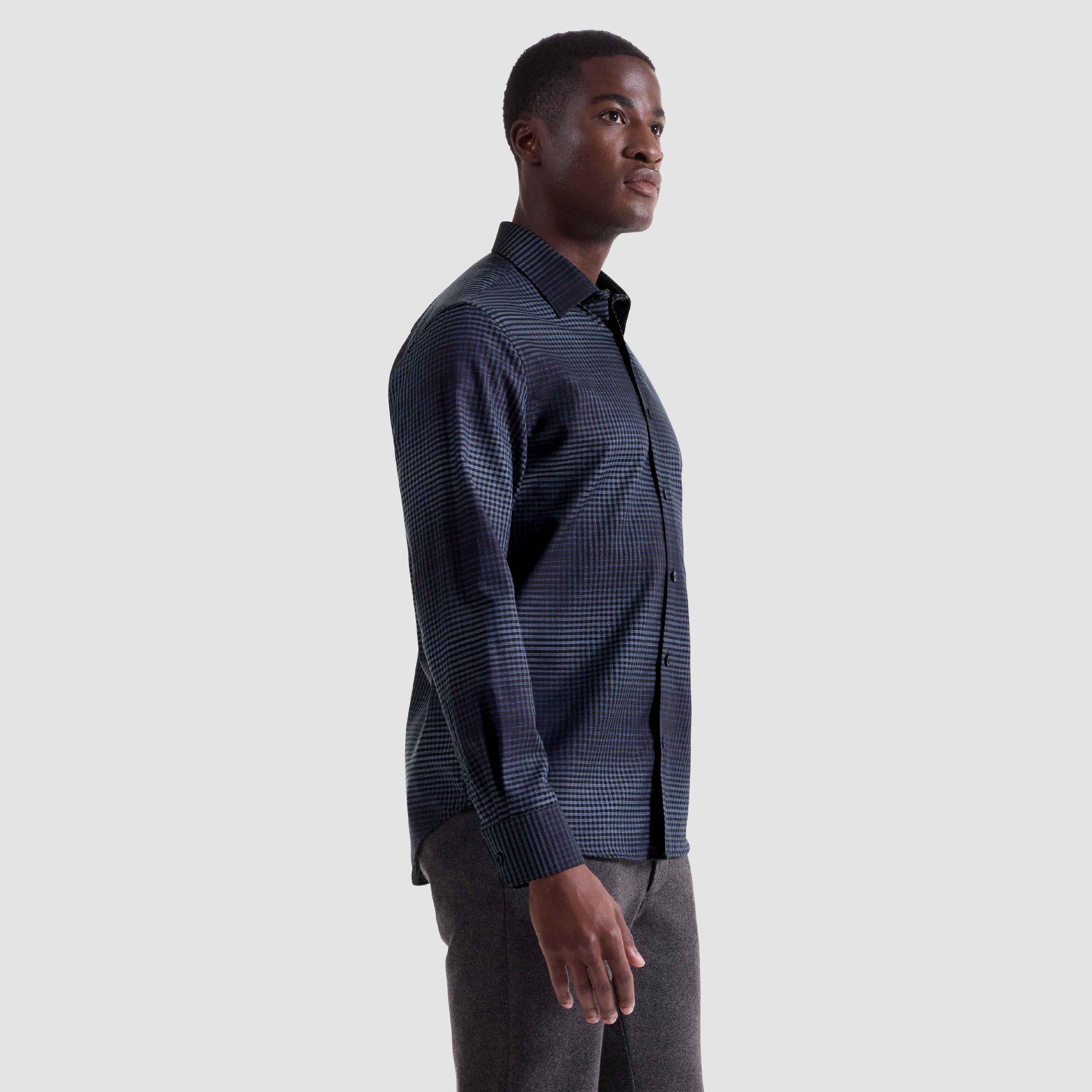 Julian Gradient Check Shirt