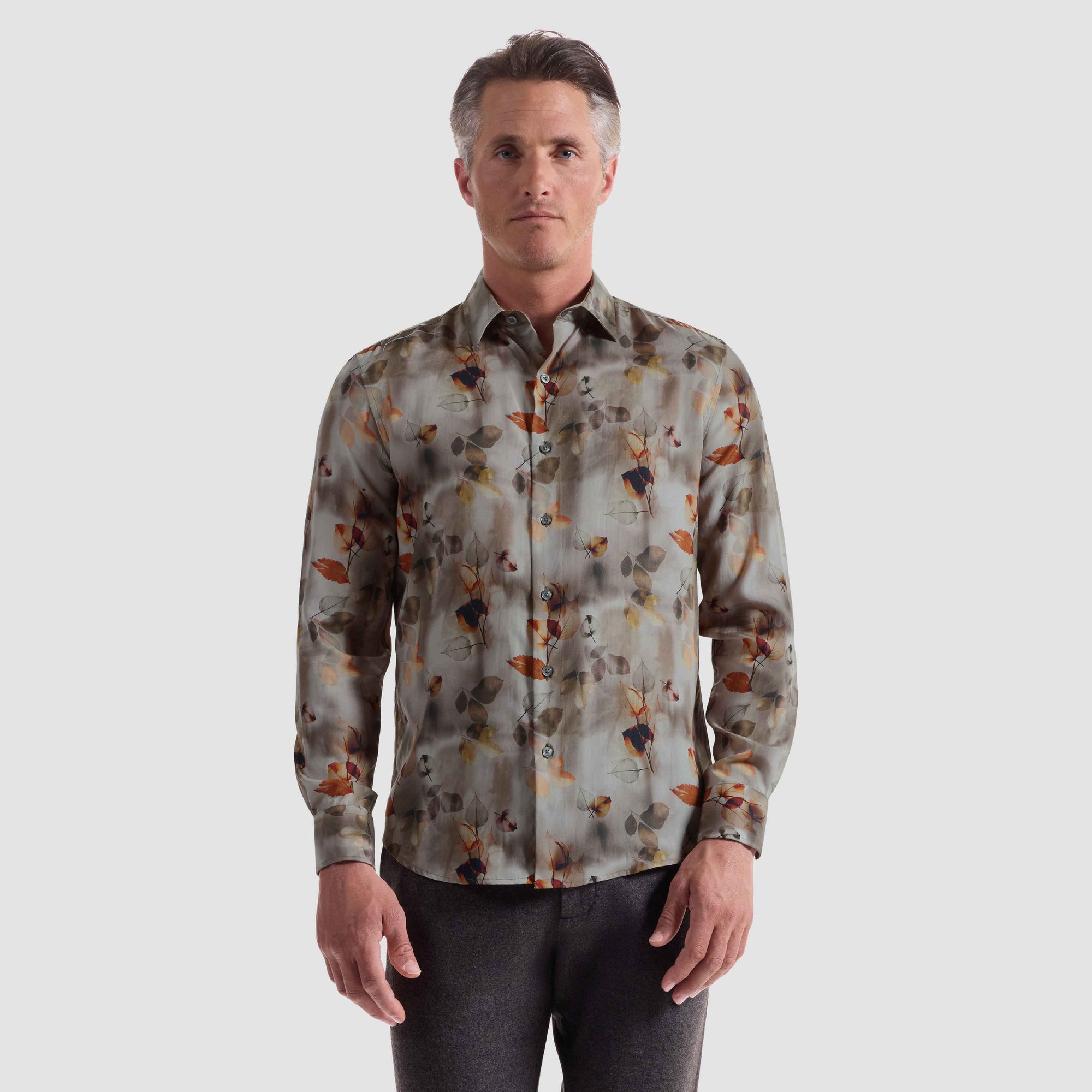 Julian Leaf Print Shirt