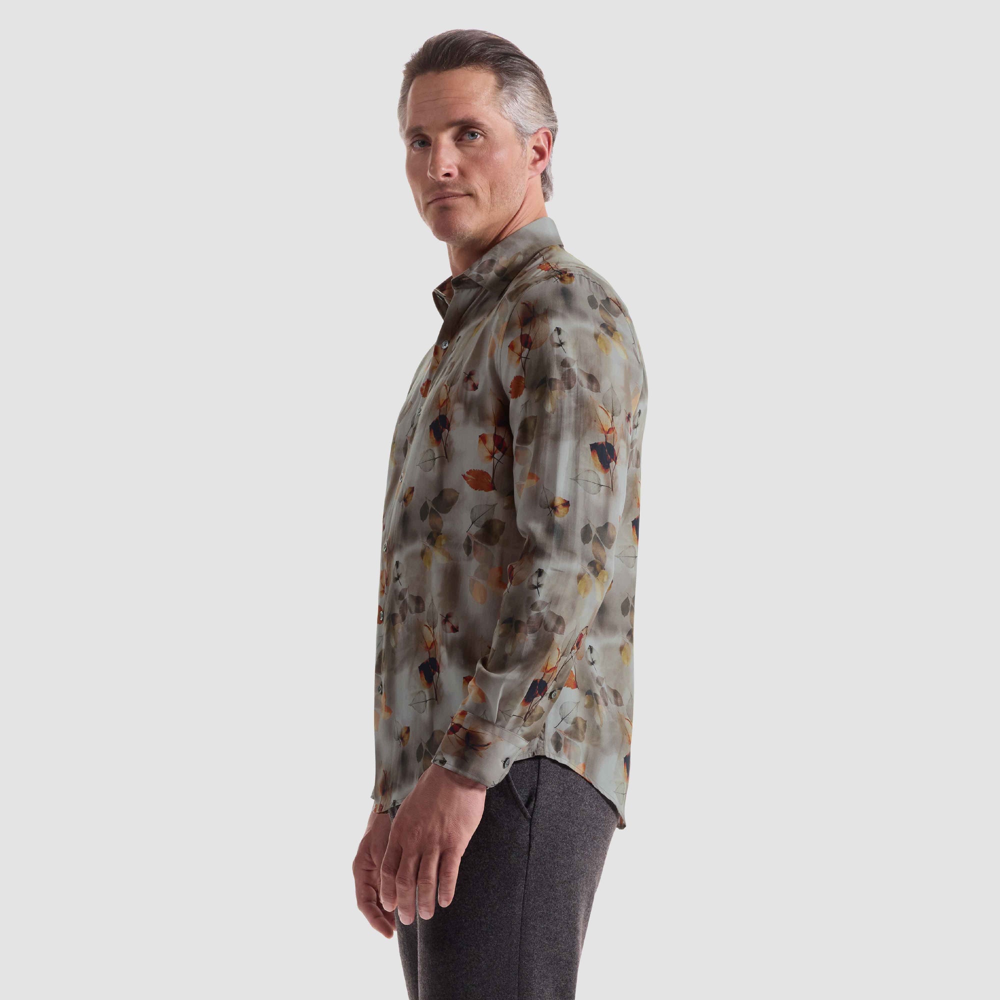 Julian Leaf Print Shirt