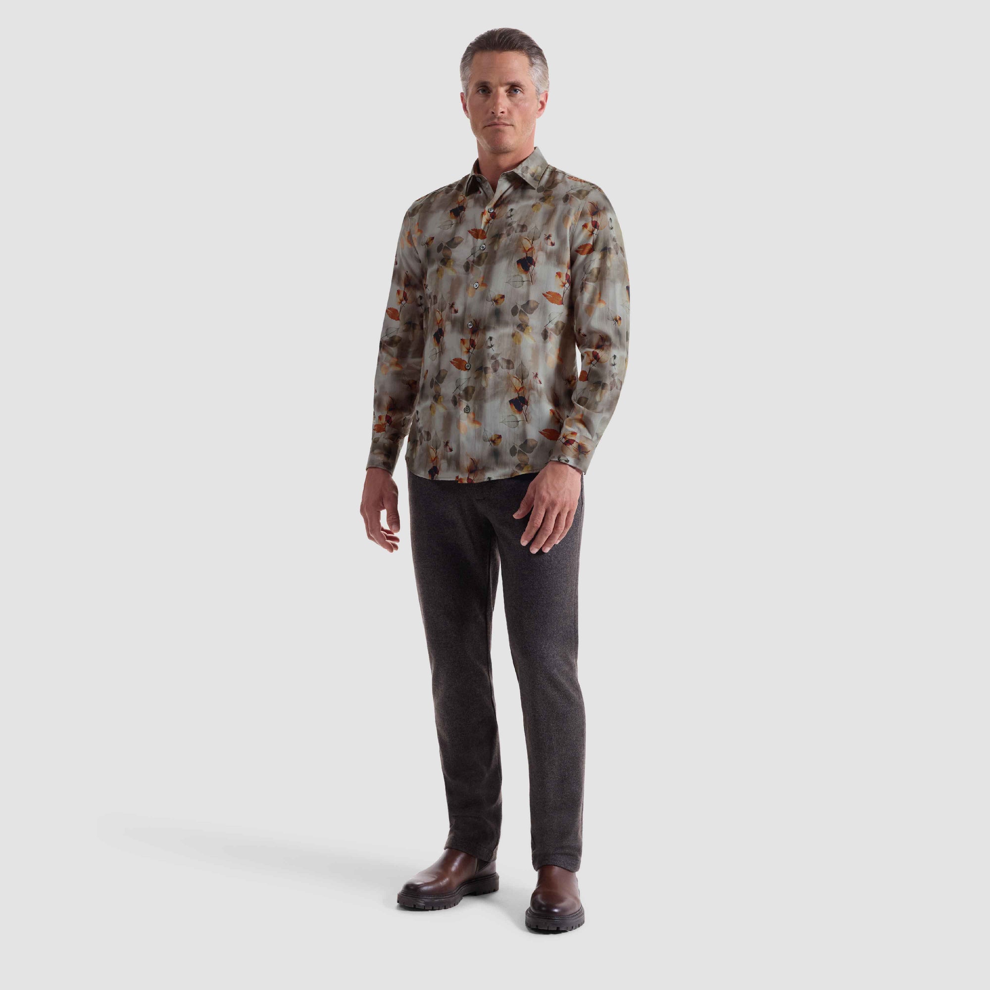 Julian Leaf Print Shirt