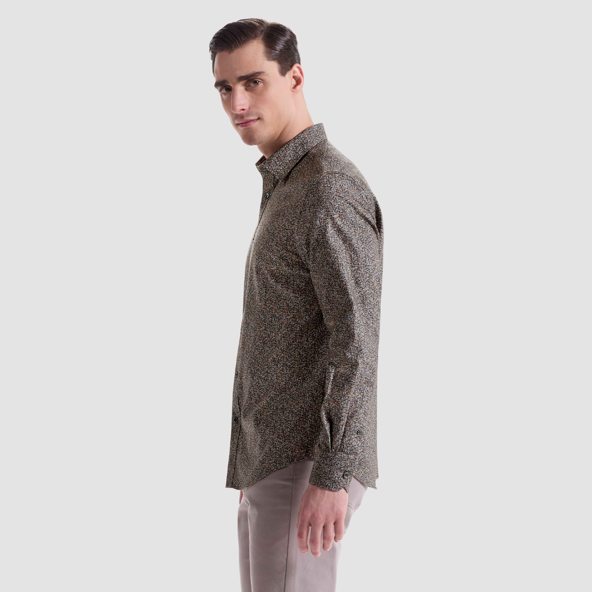 Julian Leaf Print Shirt