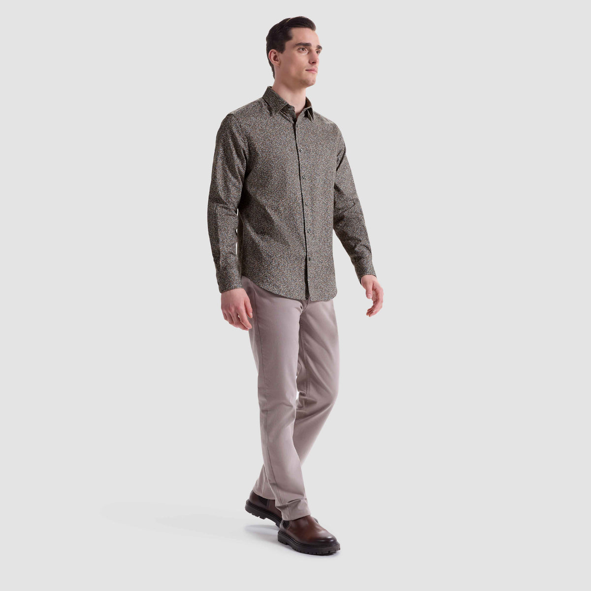 Julian Leaf Print Shirt