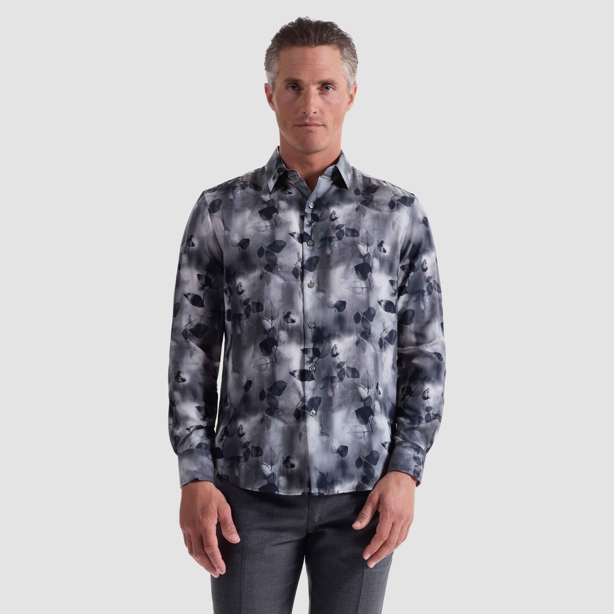 Julian Leaf Print Shirt