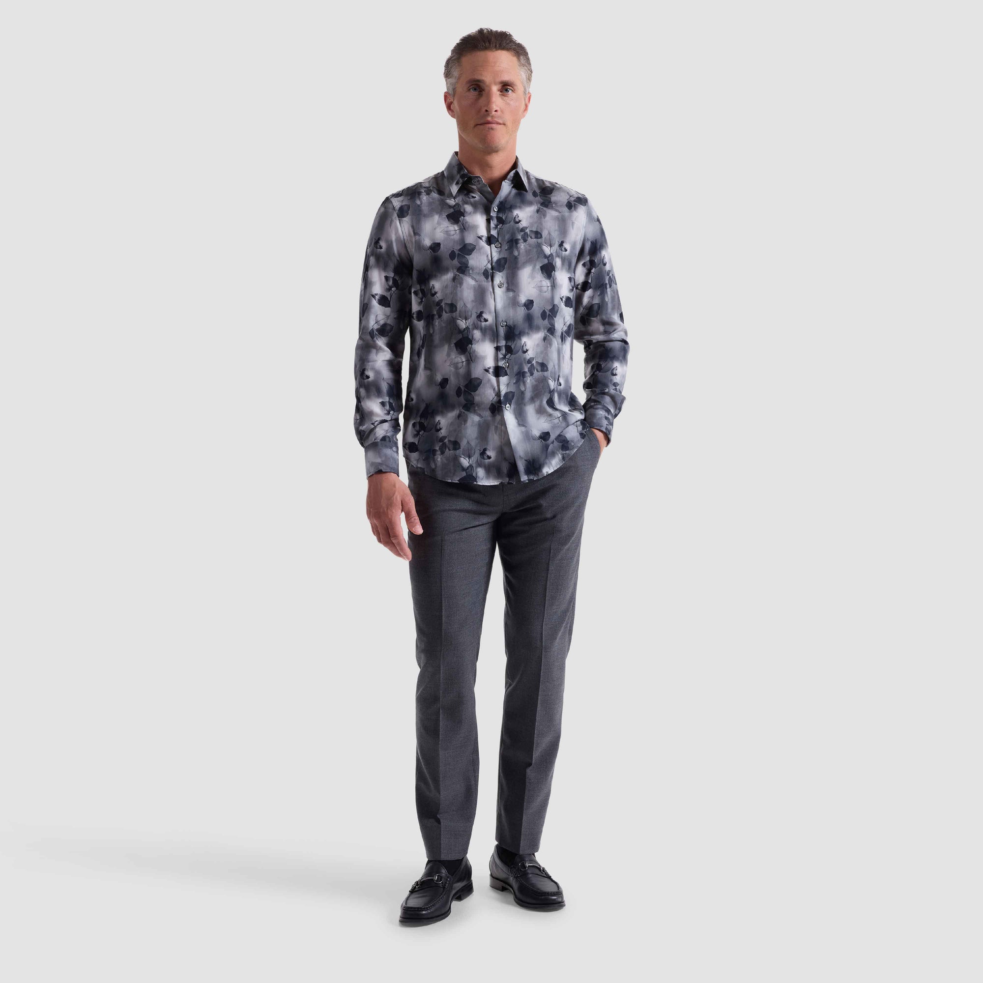 Julian Leaf Print Shirt