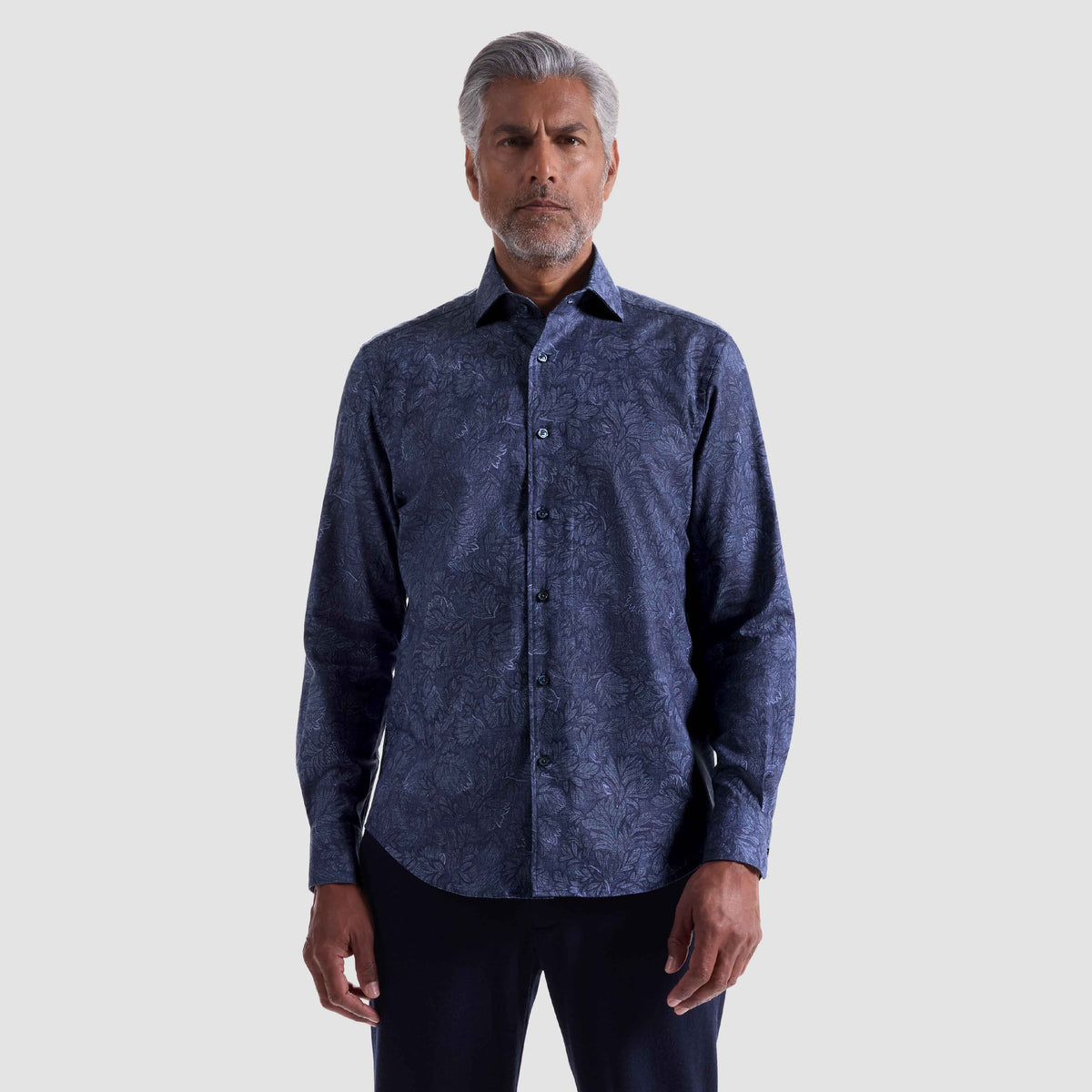 Alvin Leaf Print Shirt