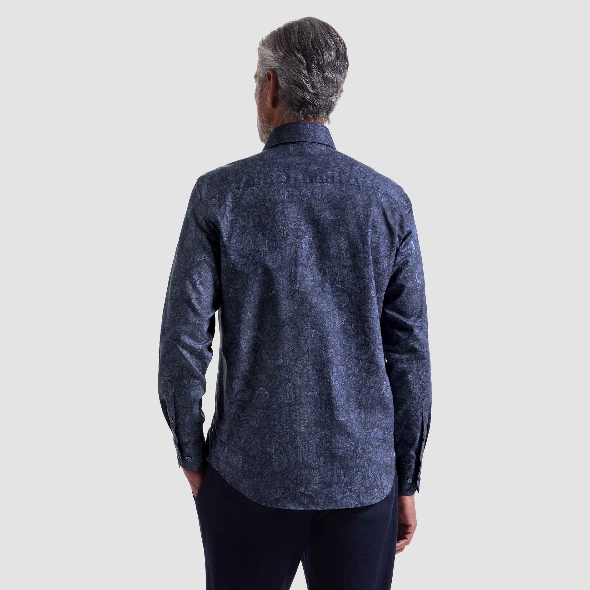 Alvin Leaf Print Shirt