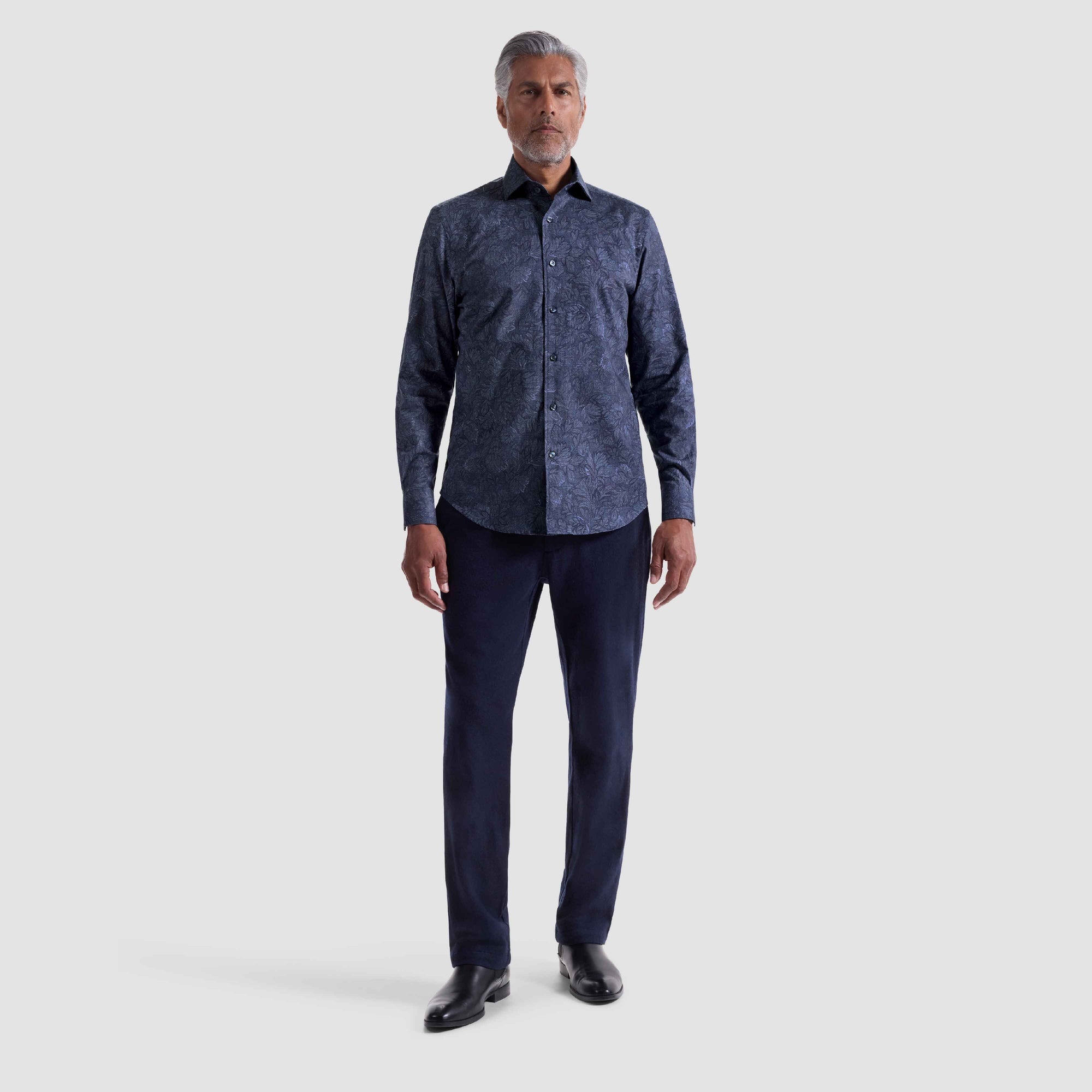 Alvin Leaf Print Shirt