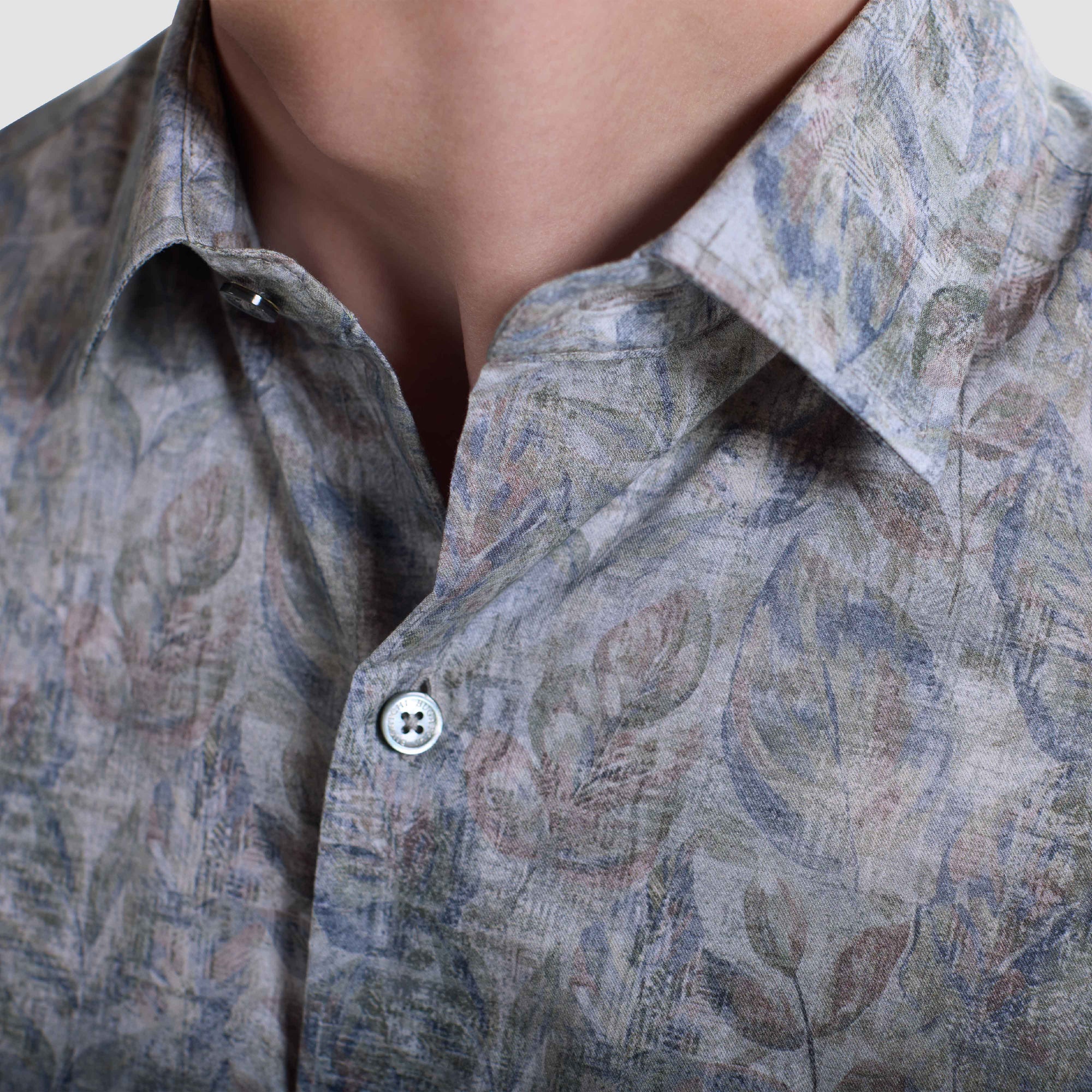 Julian Leaf Print Shirt