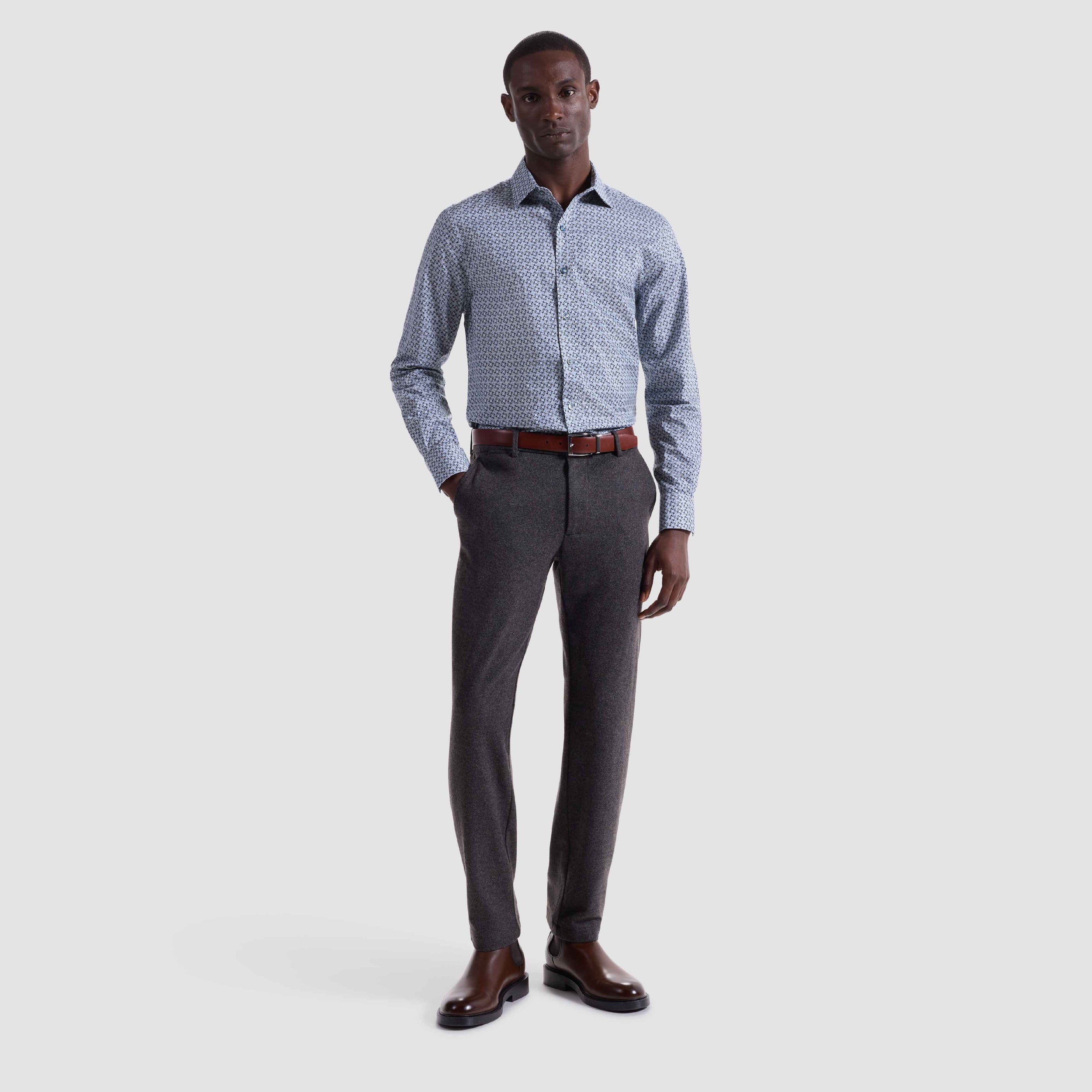 Axel Geometric Shirt – BUGATCHI