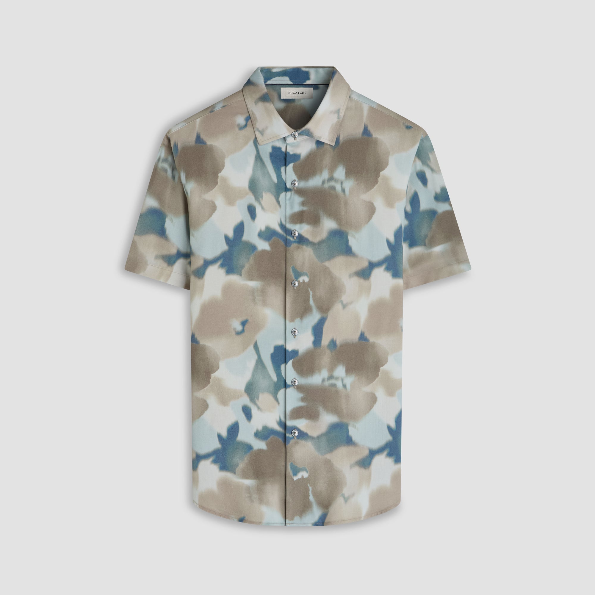 Orson Abstract Watercolor Short-Sleeve Shirt