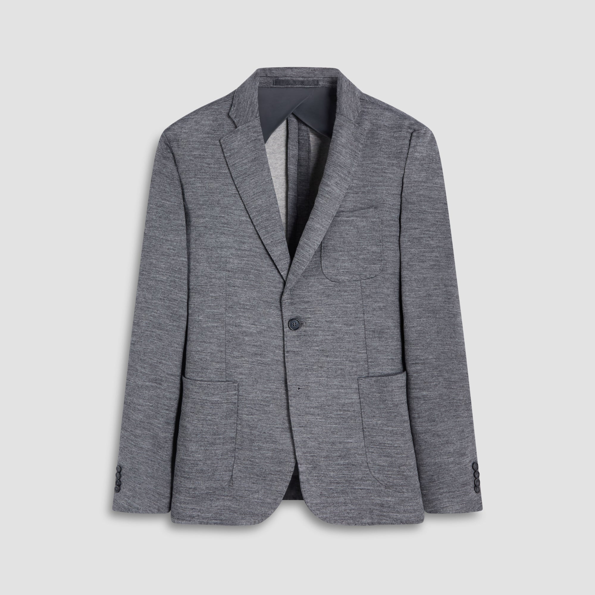 Heather Grey Two-Button Blazer