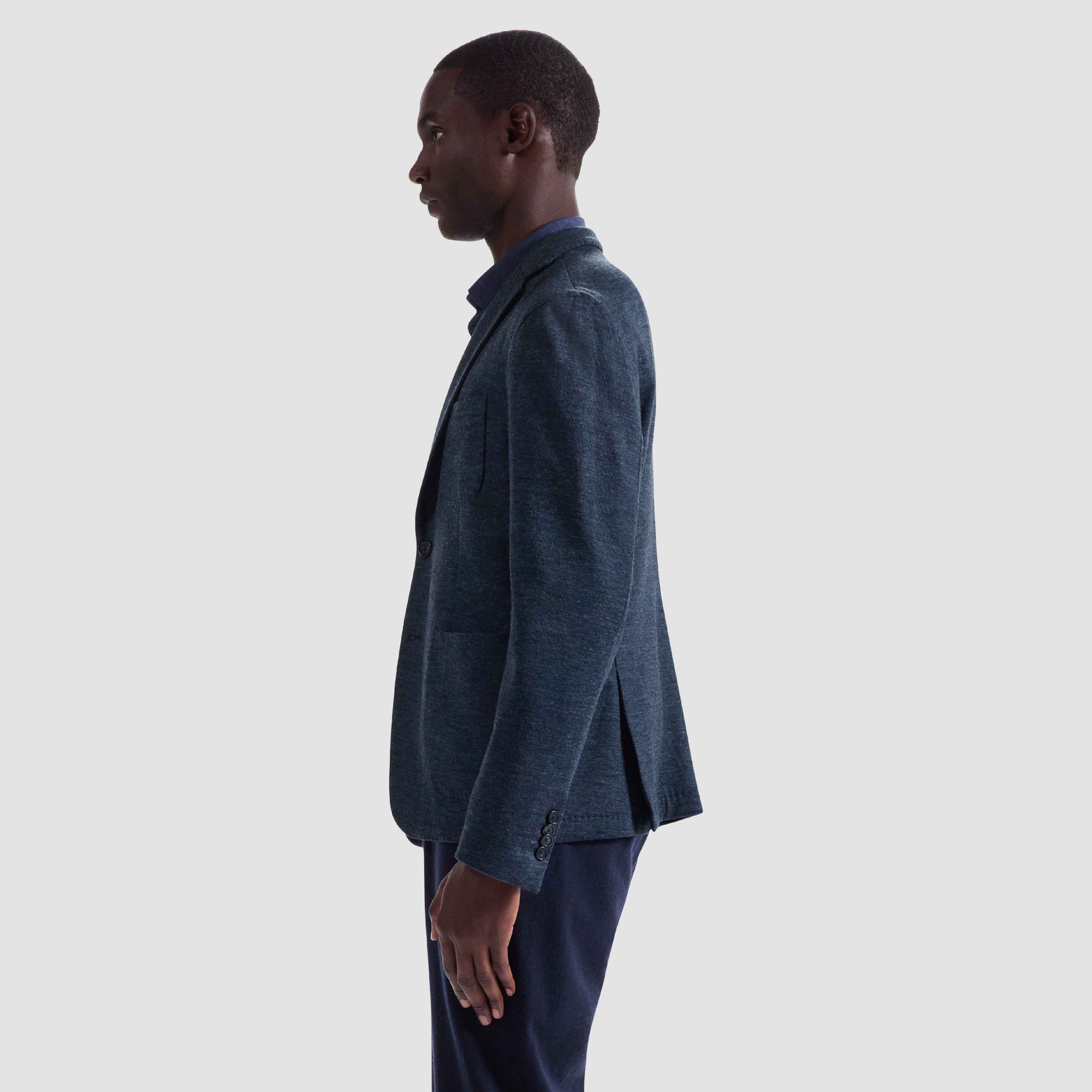 Heather Grey Two-Button Blazer