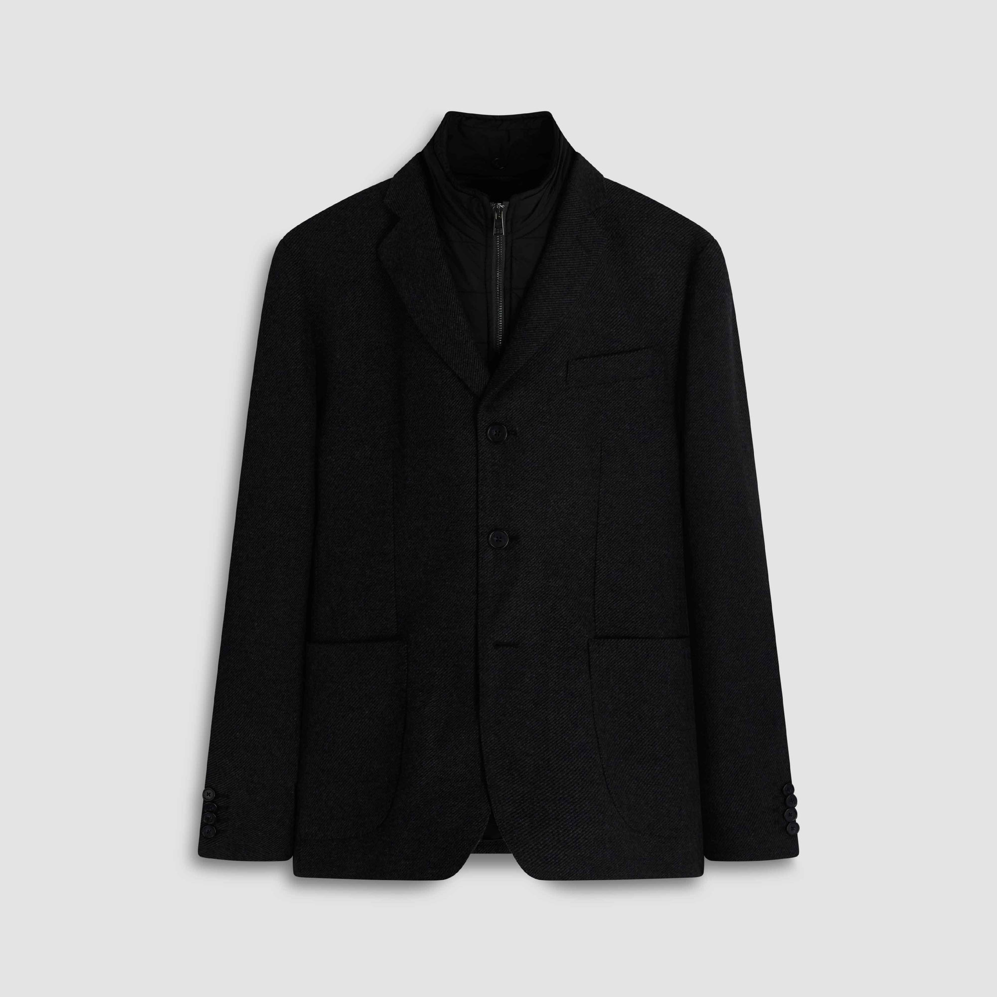 Three-Button Blazer With Removable Nylon Bib