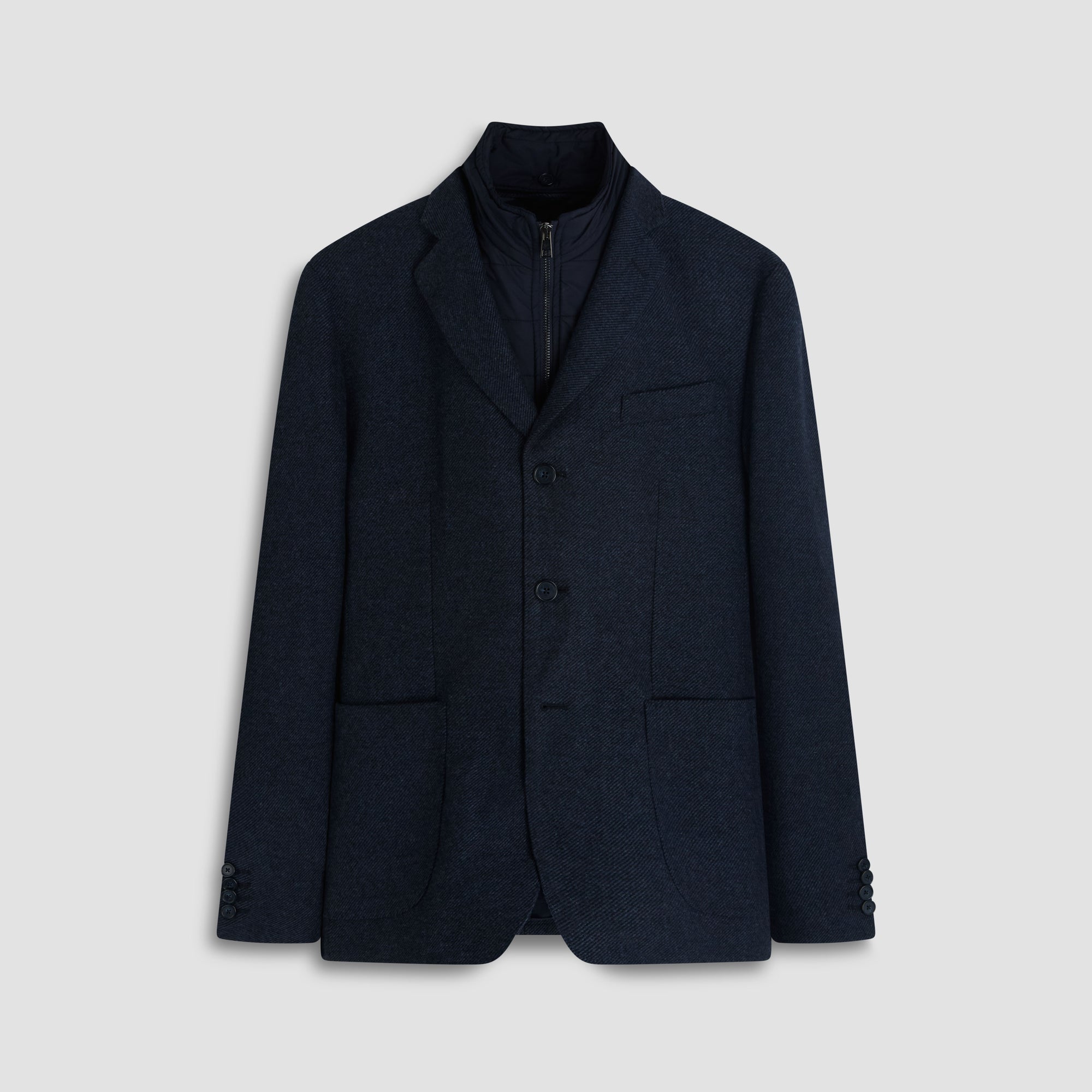 Three-Button Blazer With Removable Nylon Bib