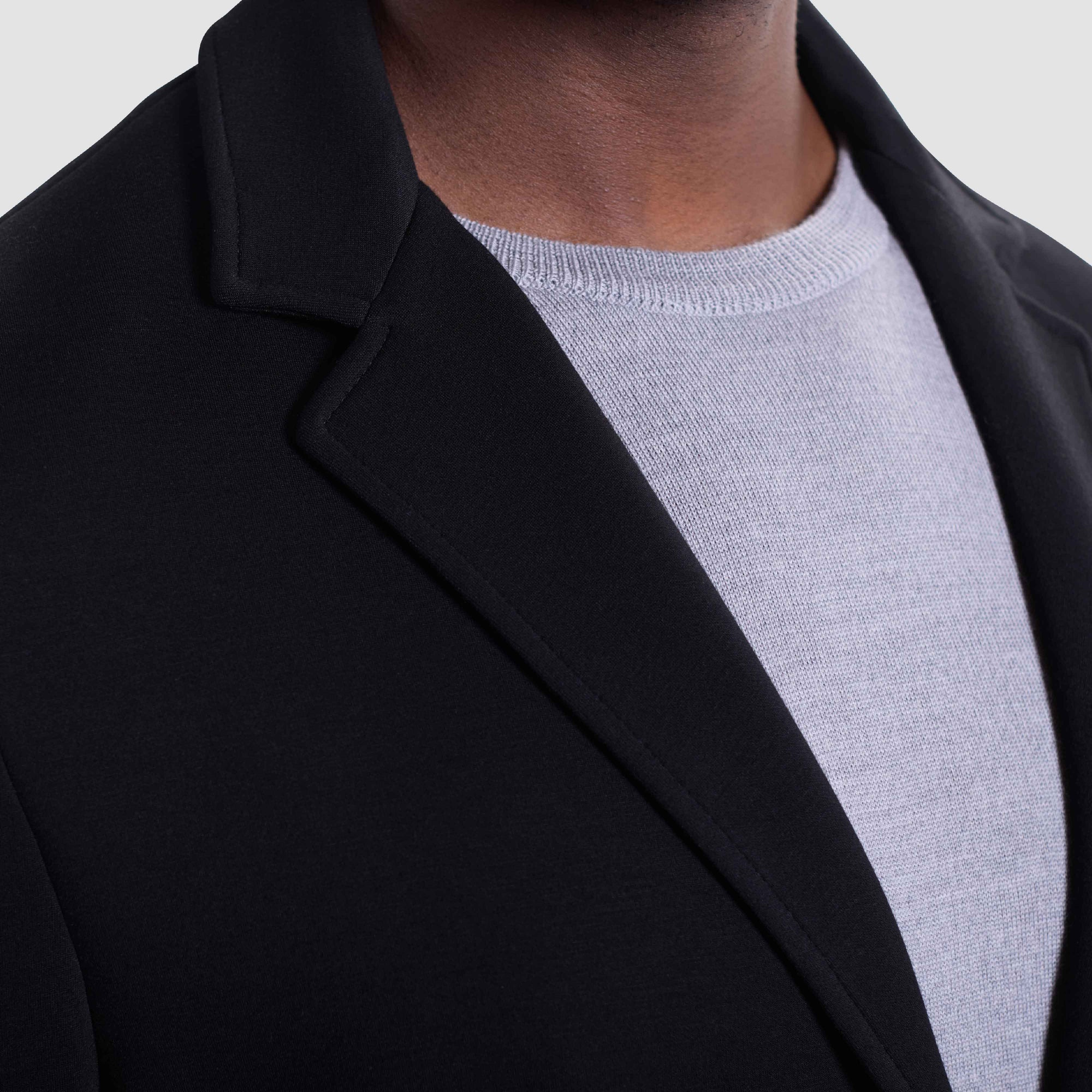 Soft Touch Two-Button Knit Blazer