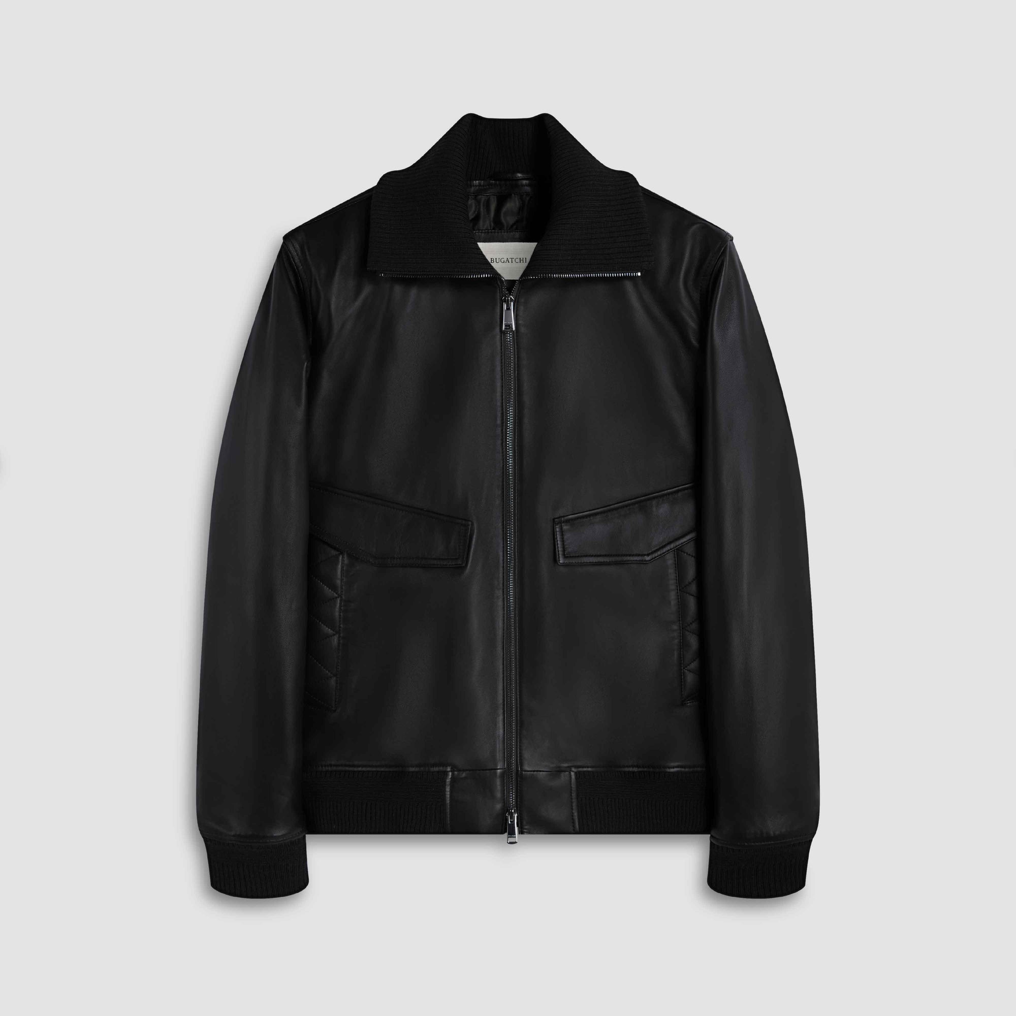 Leather Bomber Jacket