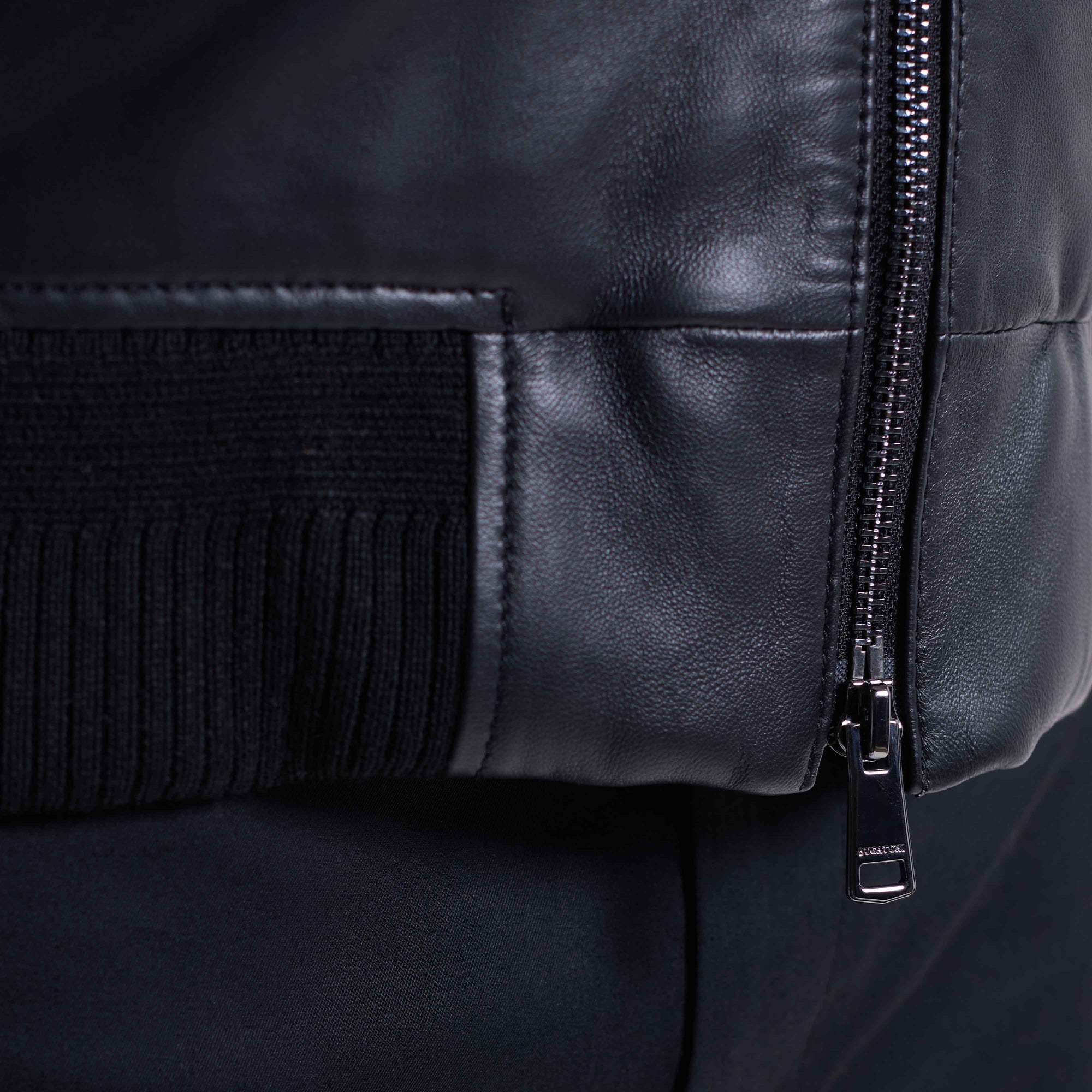 Leather Bomber Jacket