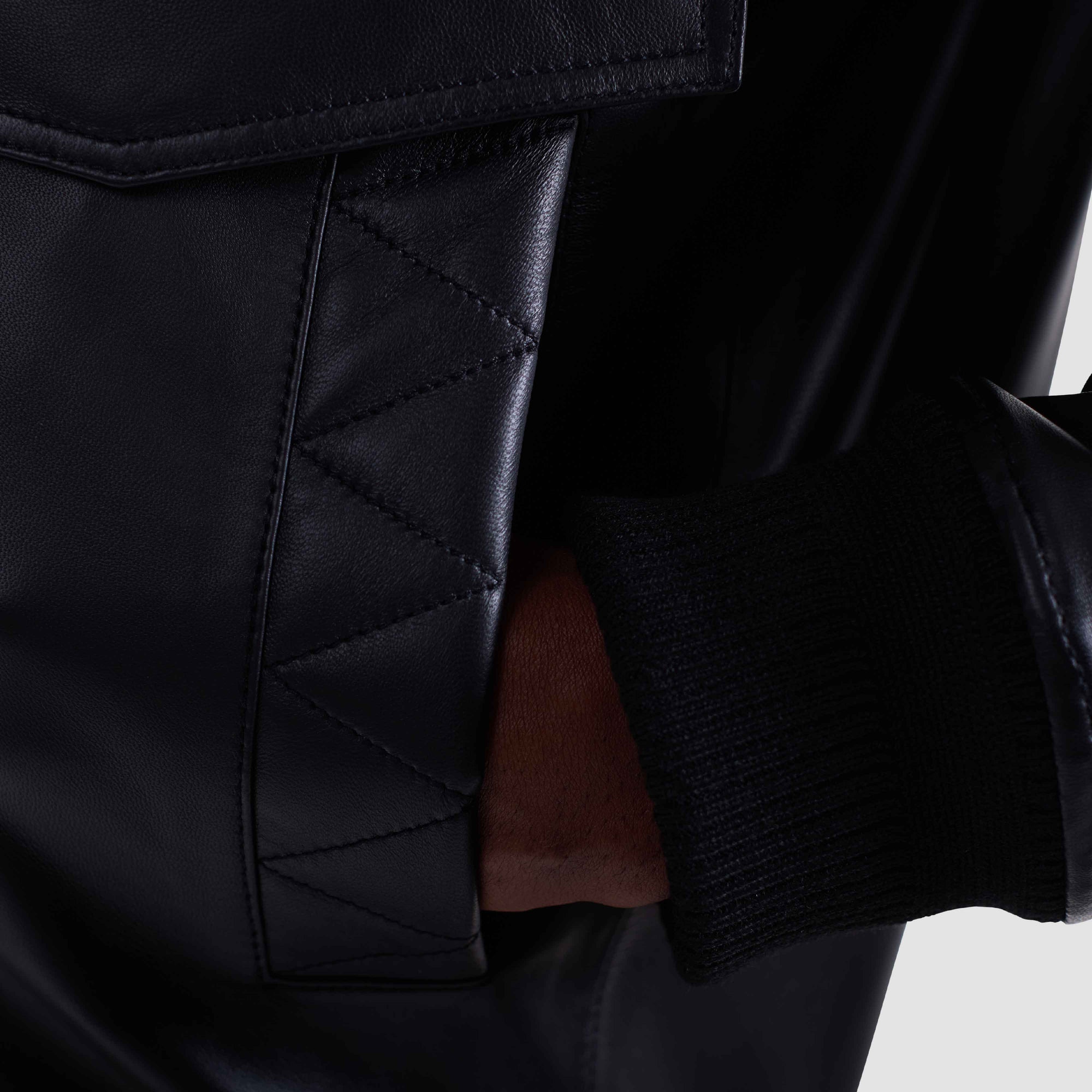 Leather Bomber Jacket