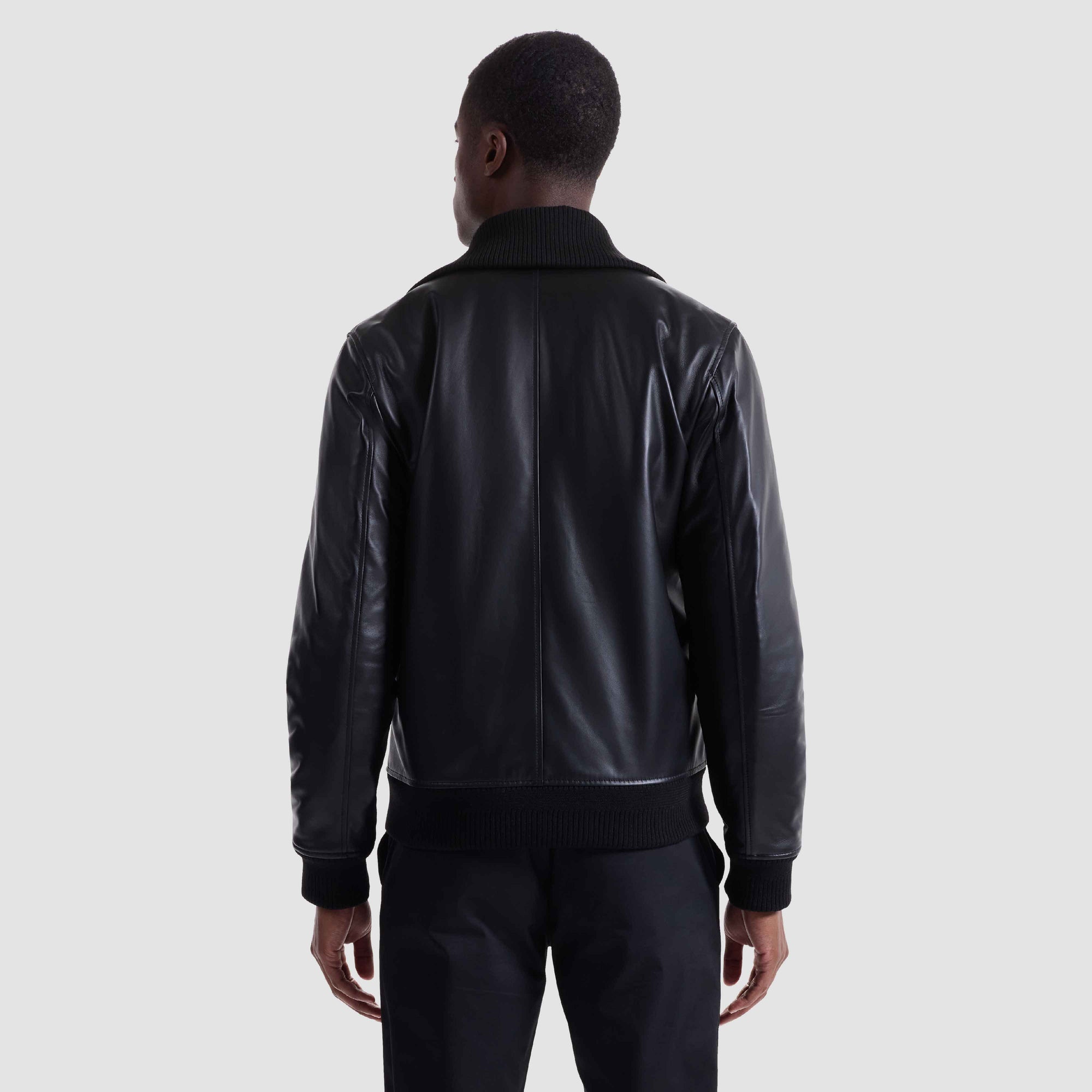 Leather Bomber Jacket