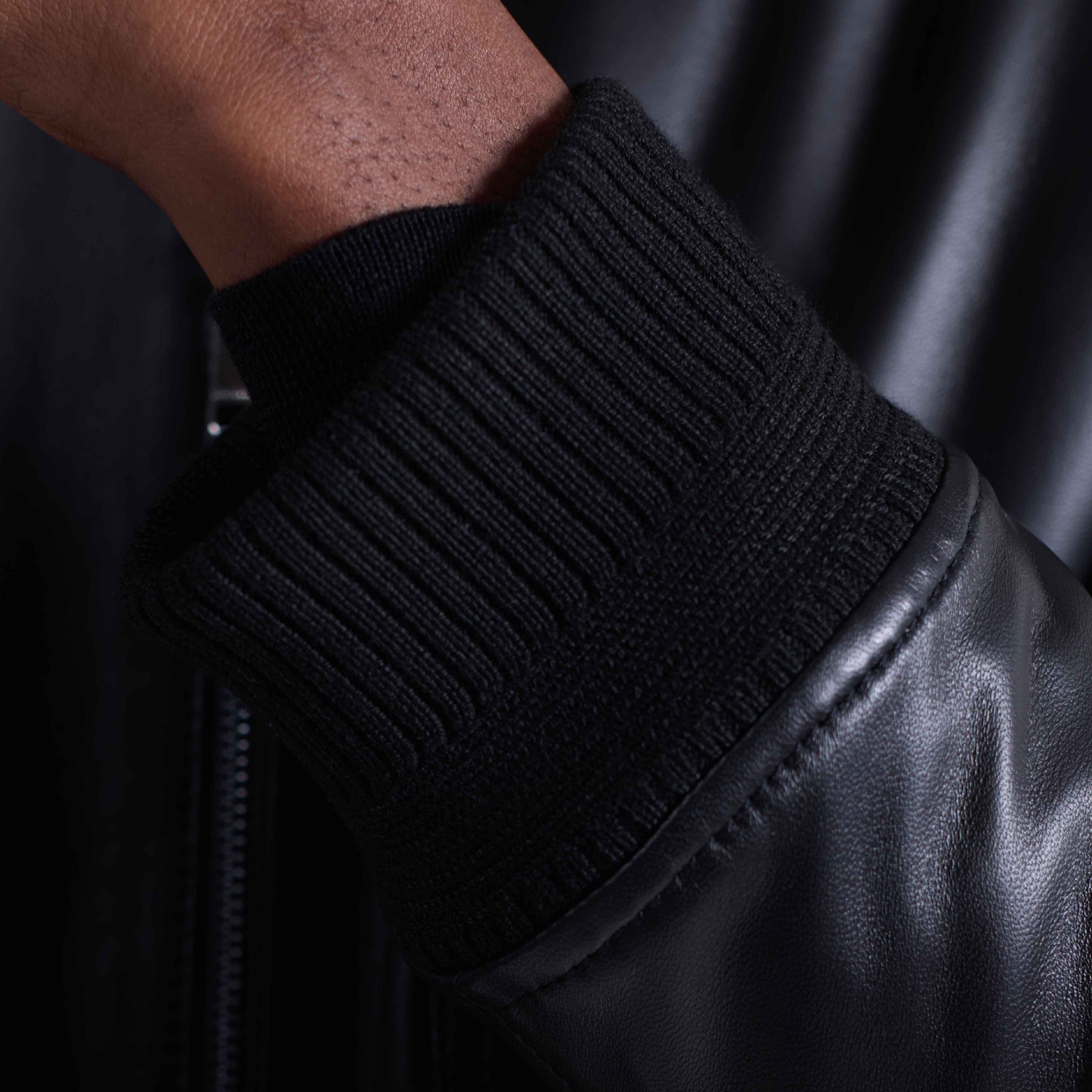 Leather Bomber Jacket