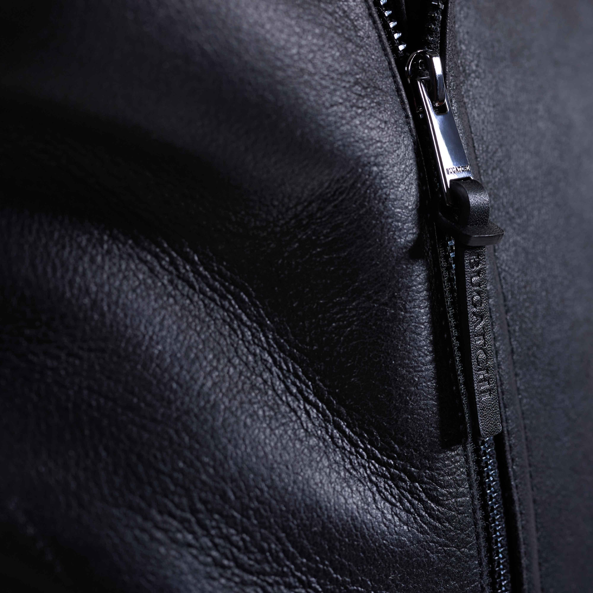 Shearling Lined Leather Biker Jacket