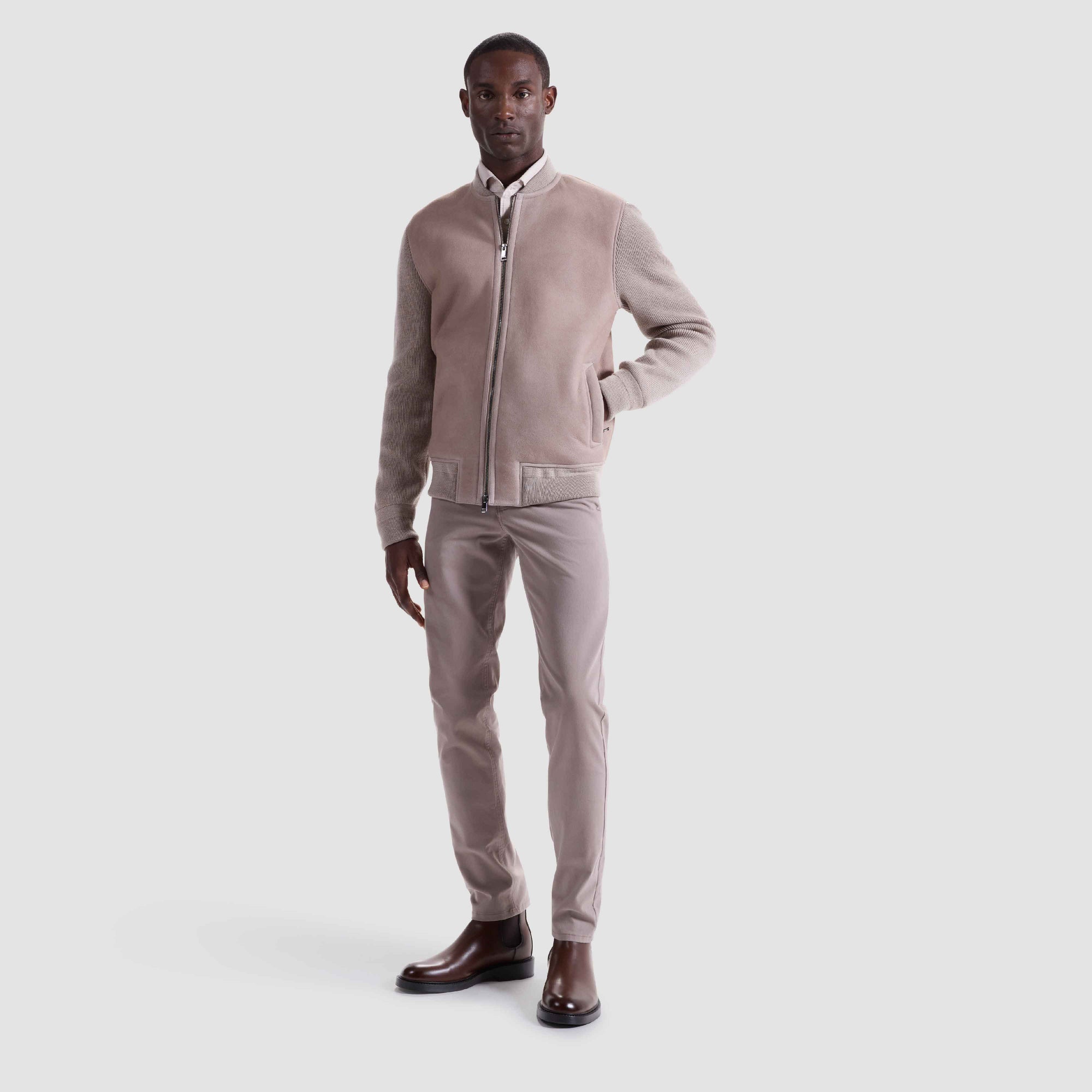 Lamb Shearling and Merino Wool Blouson