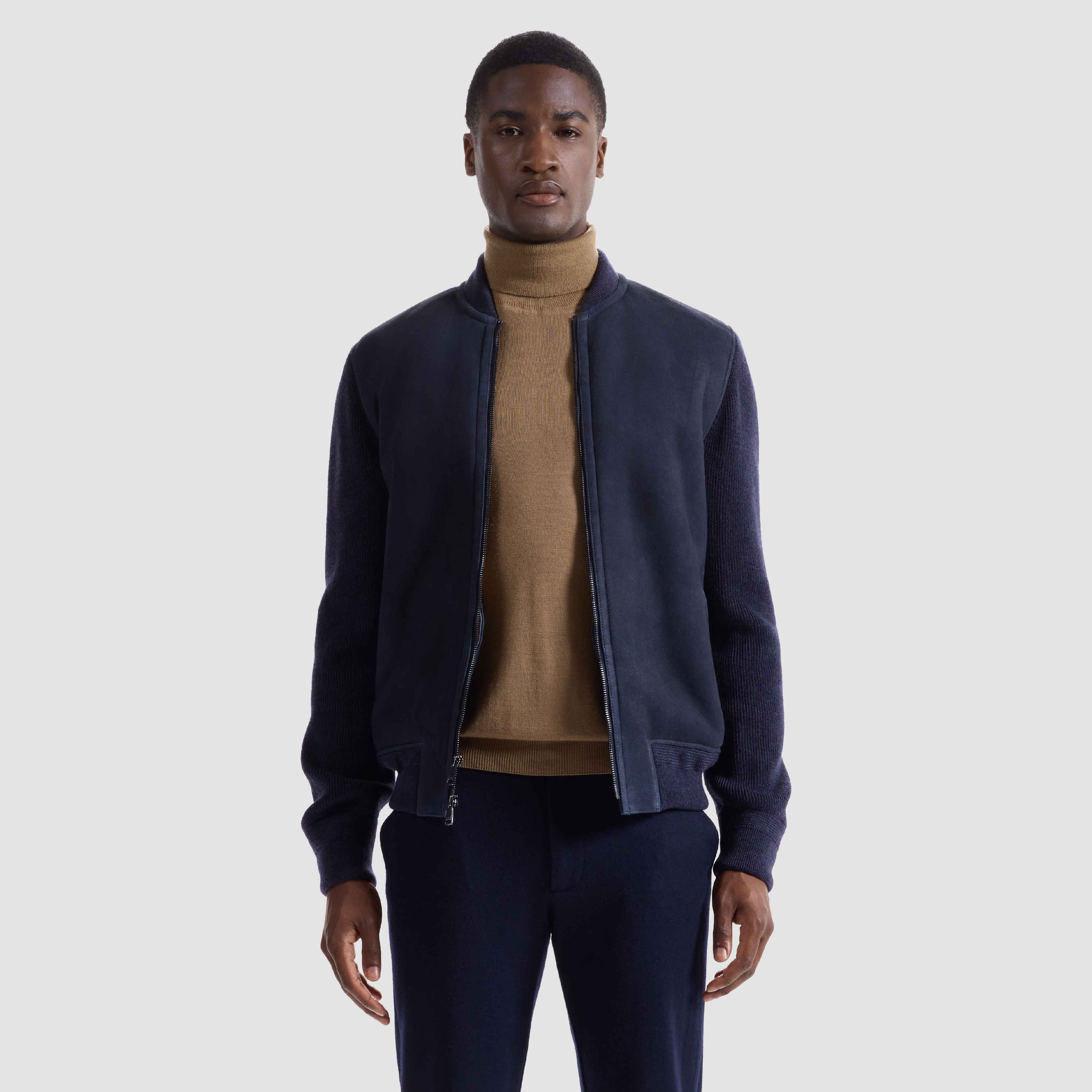 Lamb Shearling and Merino Wool Blouson – BUGATCHI