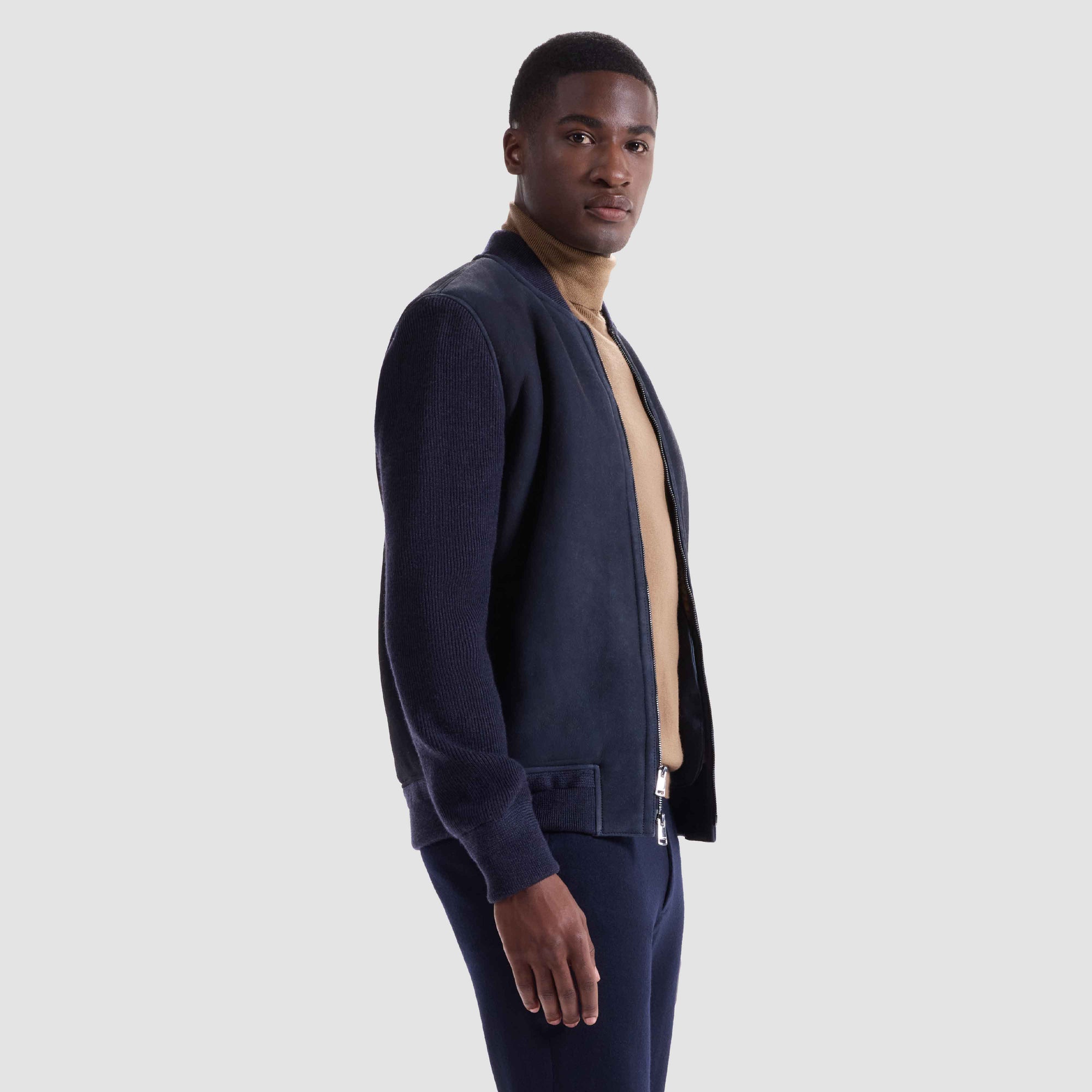 Lamb Shearling and Merino Wool Blouson