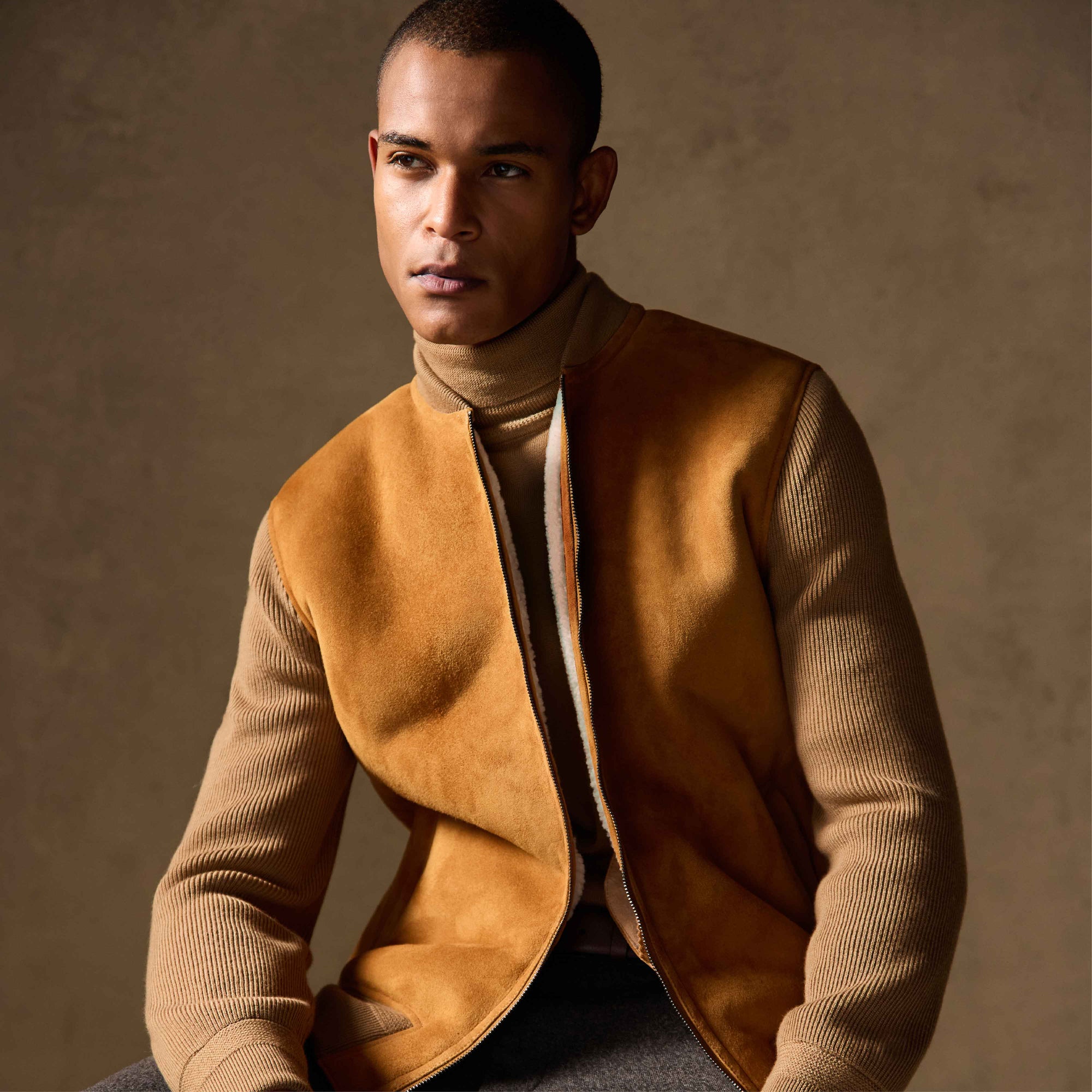 Lamb Shearling and Merino Wool Blouson