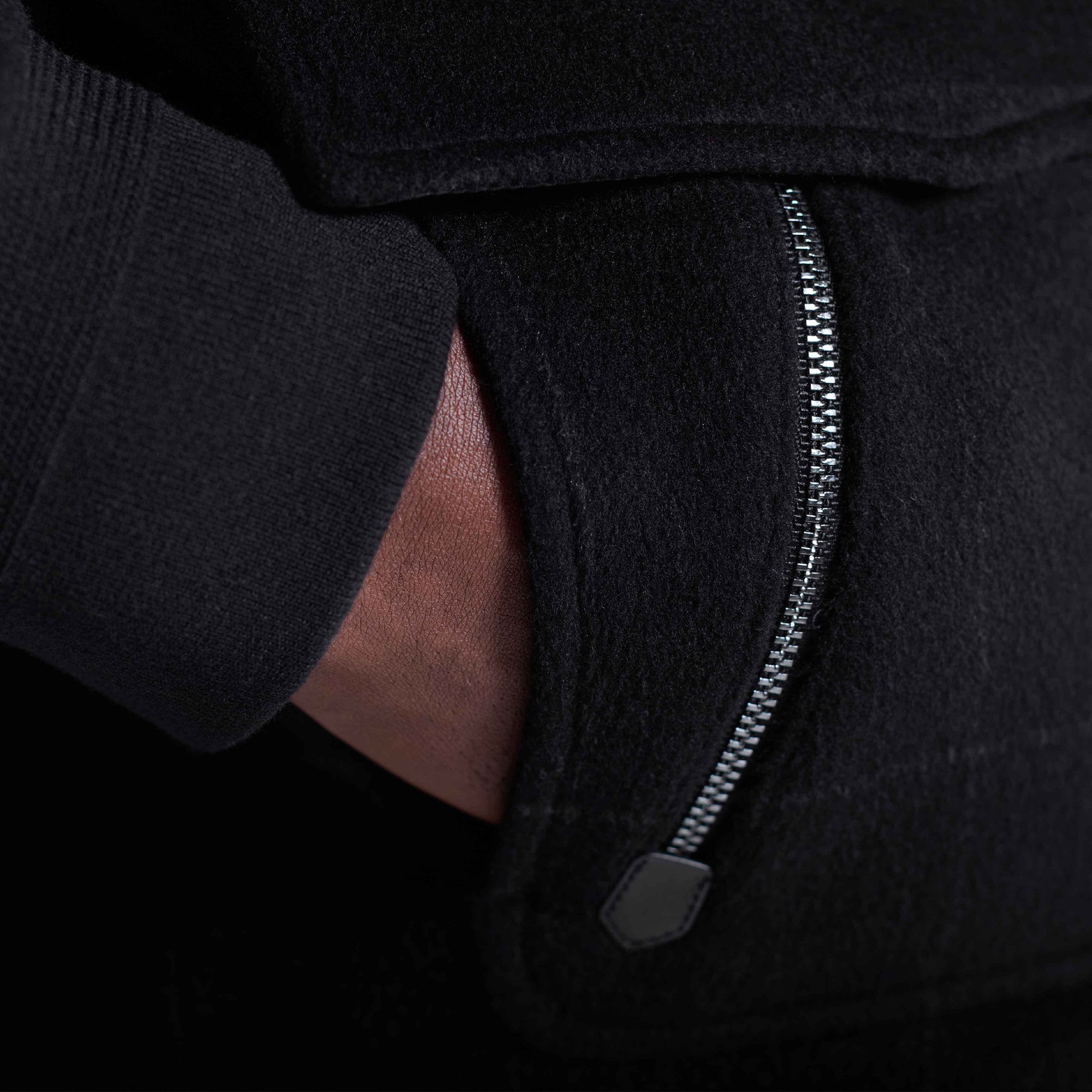 Windowpane Bomber Jacket with Removable Shearling Collar