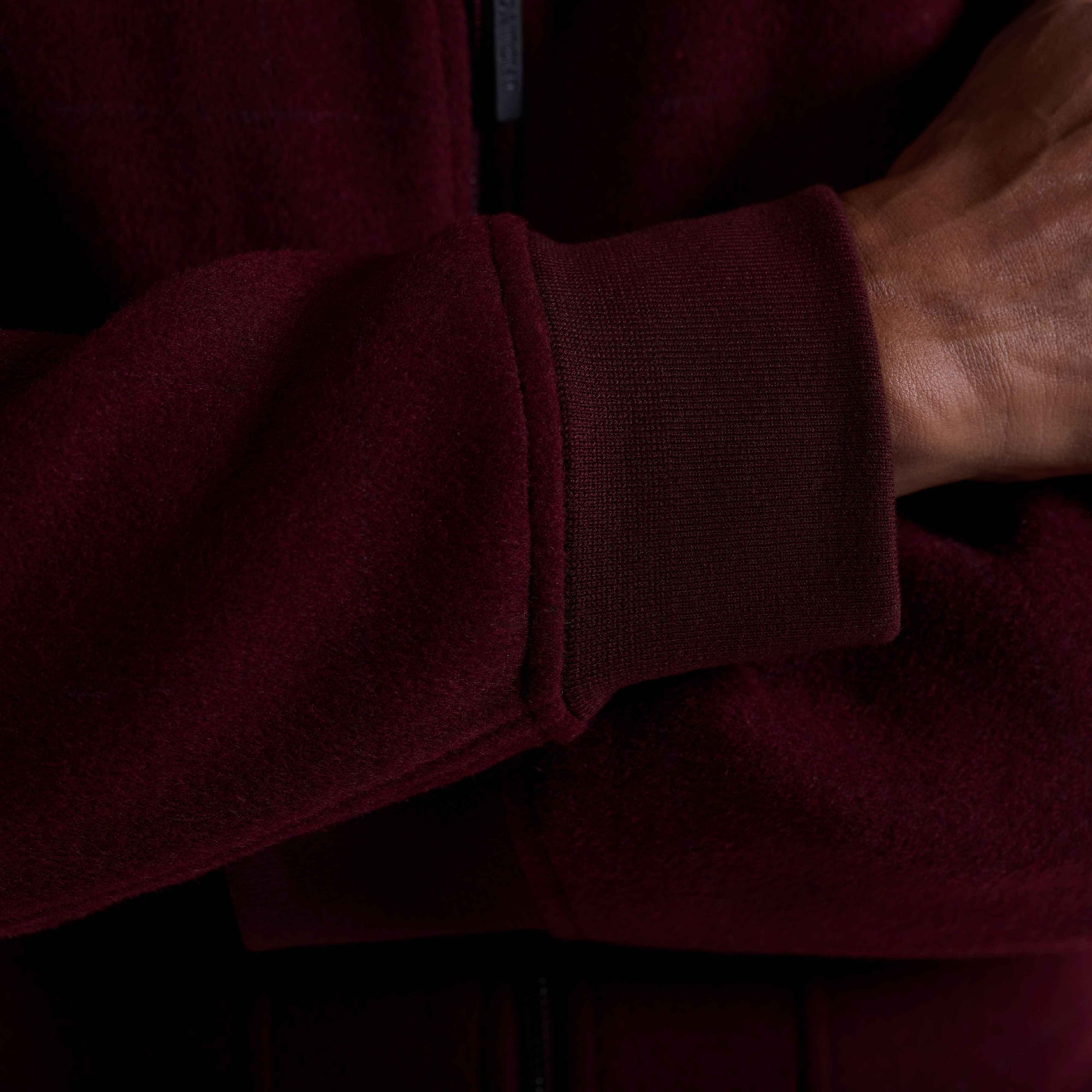 Windowpane Bomber Jacket with Removable Shearling Collar