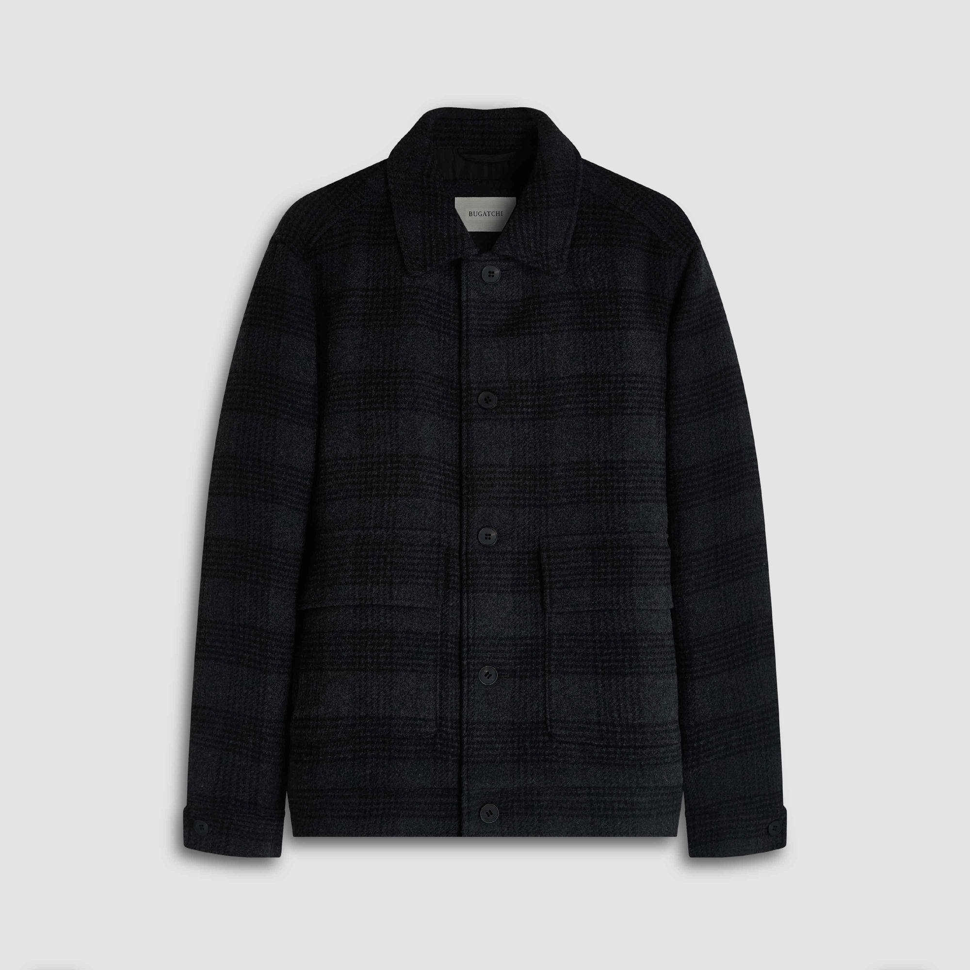 Glen Plaid Blouson Jacket