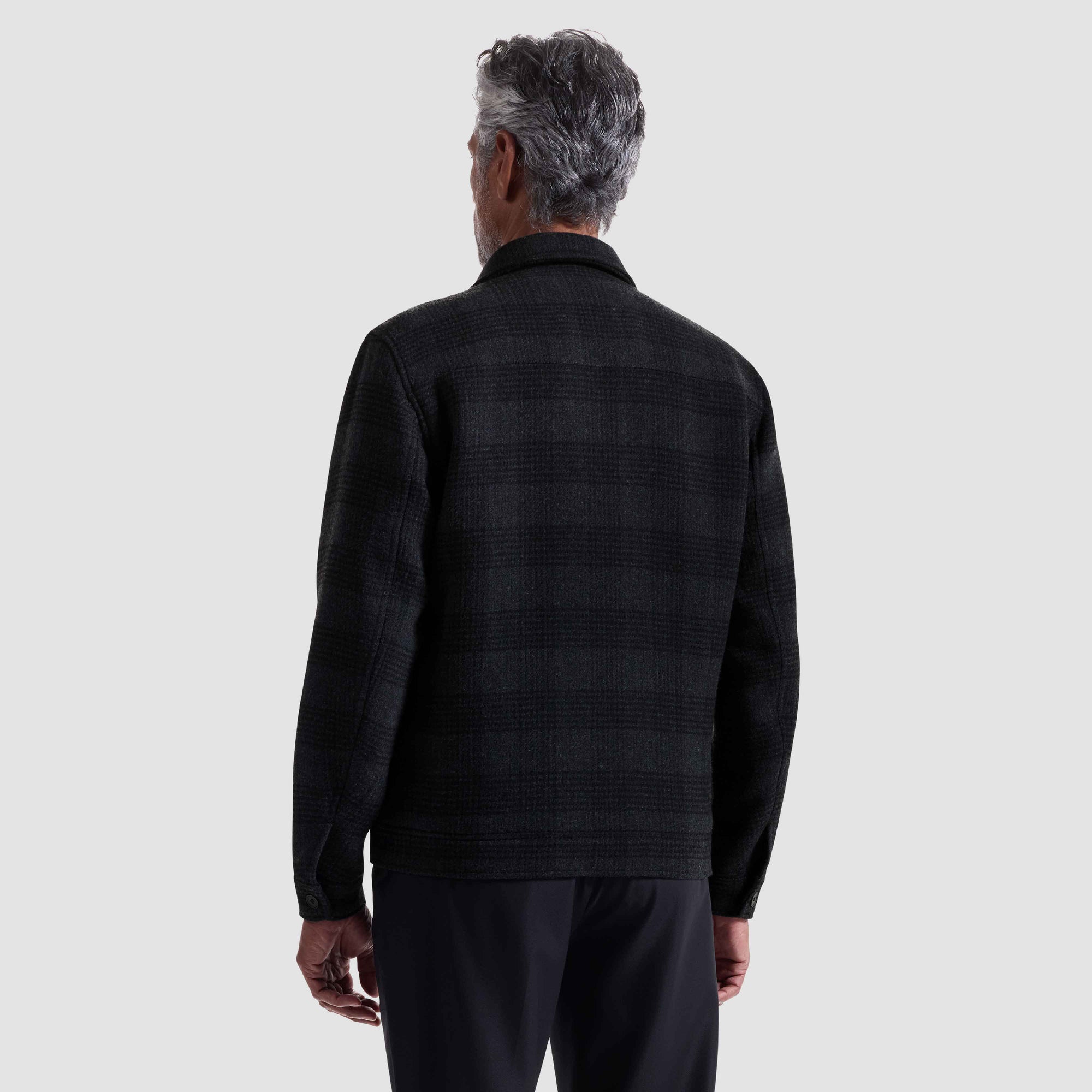 Glen Plaid Blouson Jacket