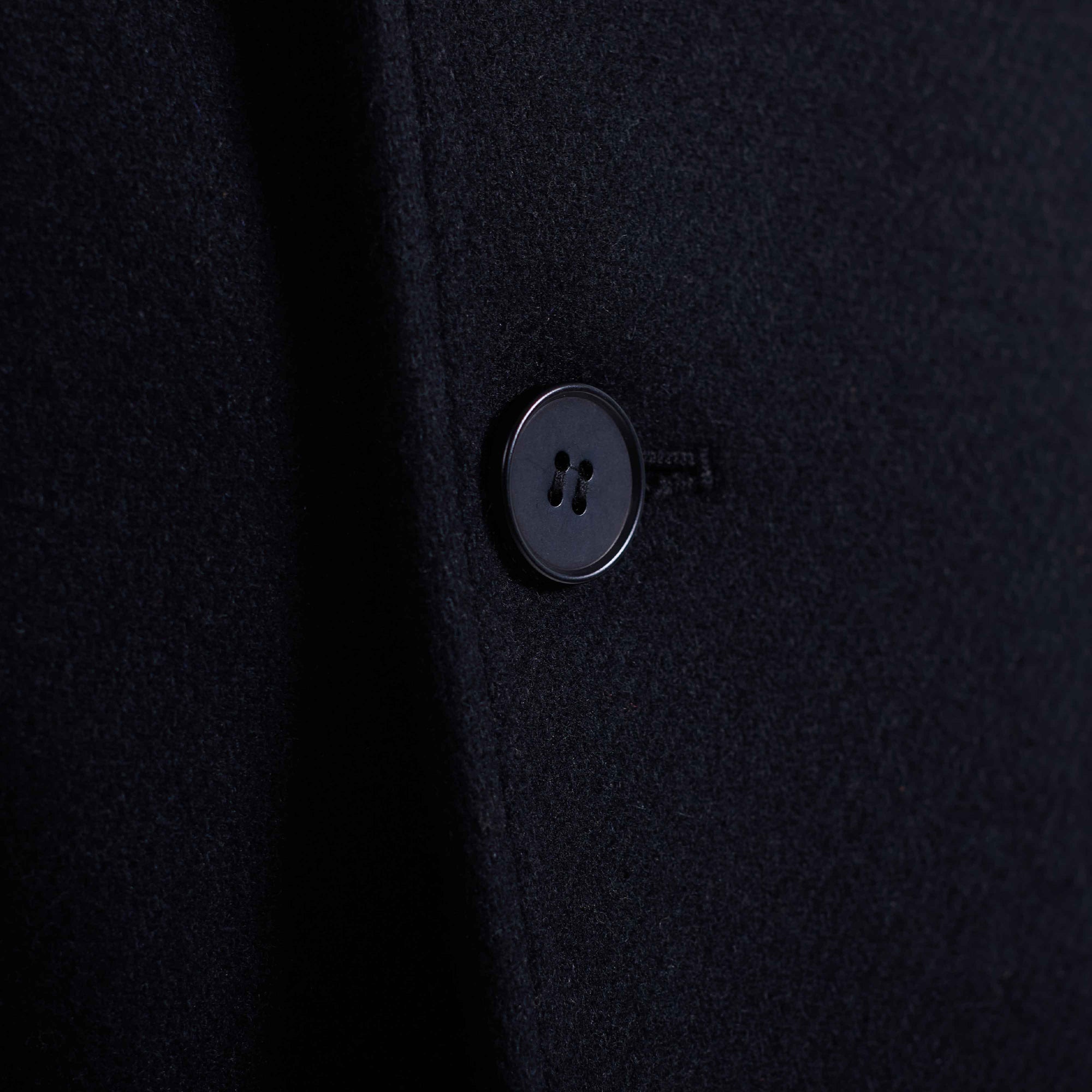 Tweed Peacoat With Leather Trim