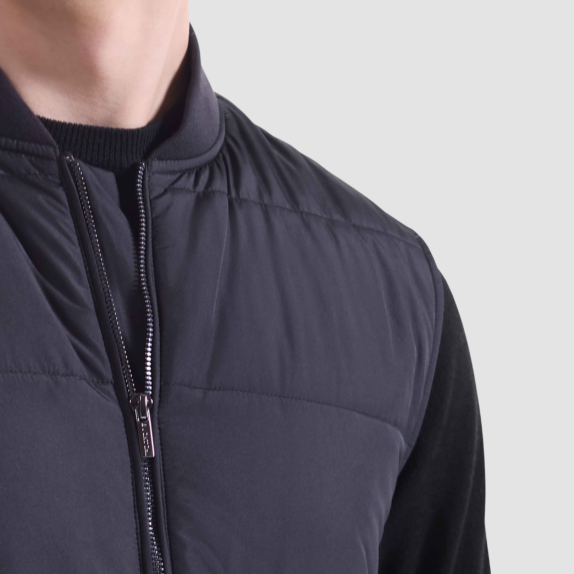 Two-In-One Jacket With Removable Nylon Vest