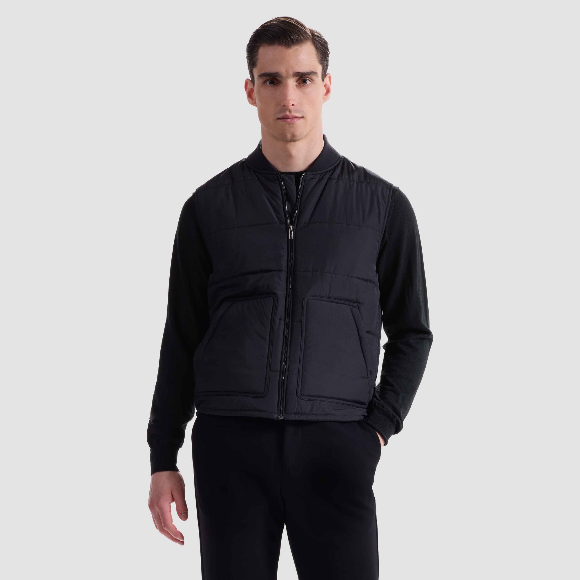 Two-In-One Jacket With Removable Nylon Vest
