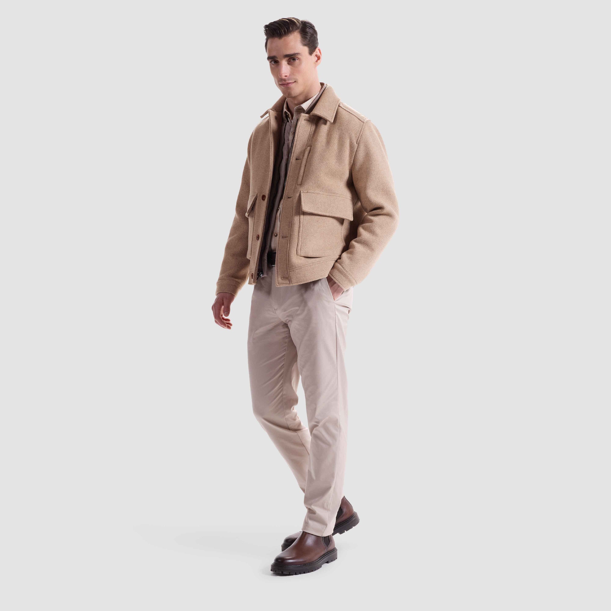 Two-In-One Jacket With Removable Nylon Vest